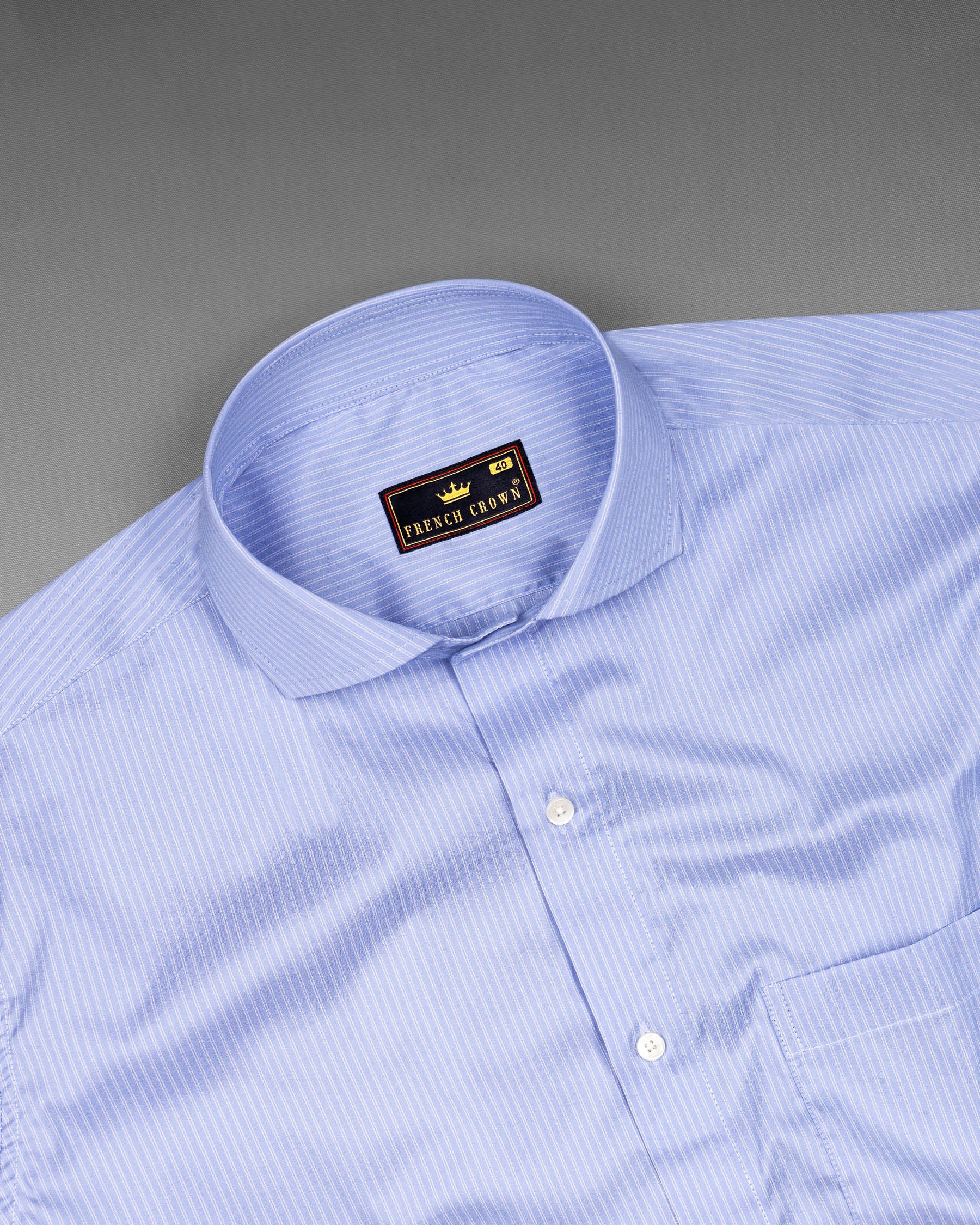 Casper Blue Striped Premium Cotton Shirt 6777-CA-38,6777-CA-38,6777-CA-39,6777-CA-39,6777-CA-40,6777-CA-40,6777-CA-42,6777-CA-42,6777-CA-44,6777-CA-44,6777-CA-46,6777-CA-46,6777-CA-48,6777-CA-48,6777-CA-50,6777-CA-50,6777-CA-52,6777-CA-52