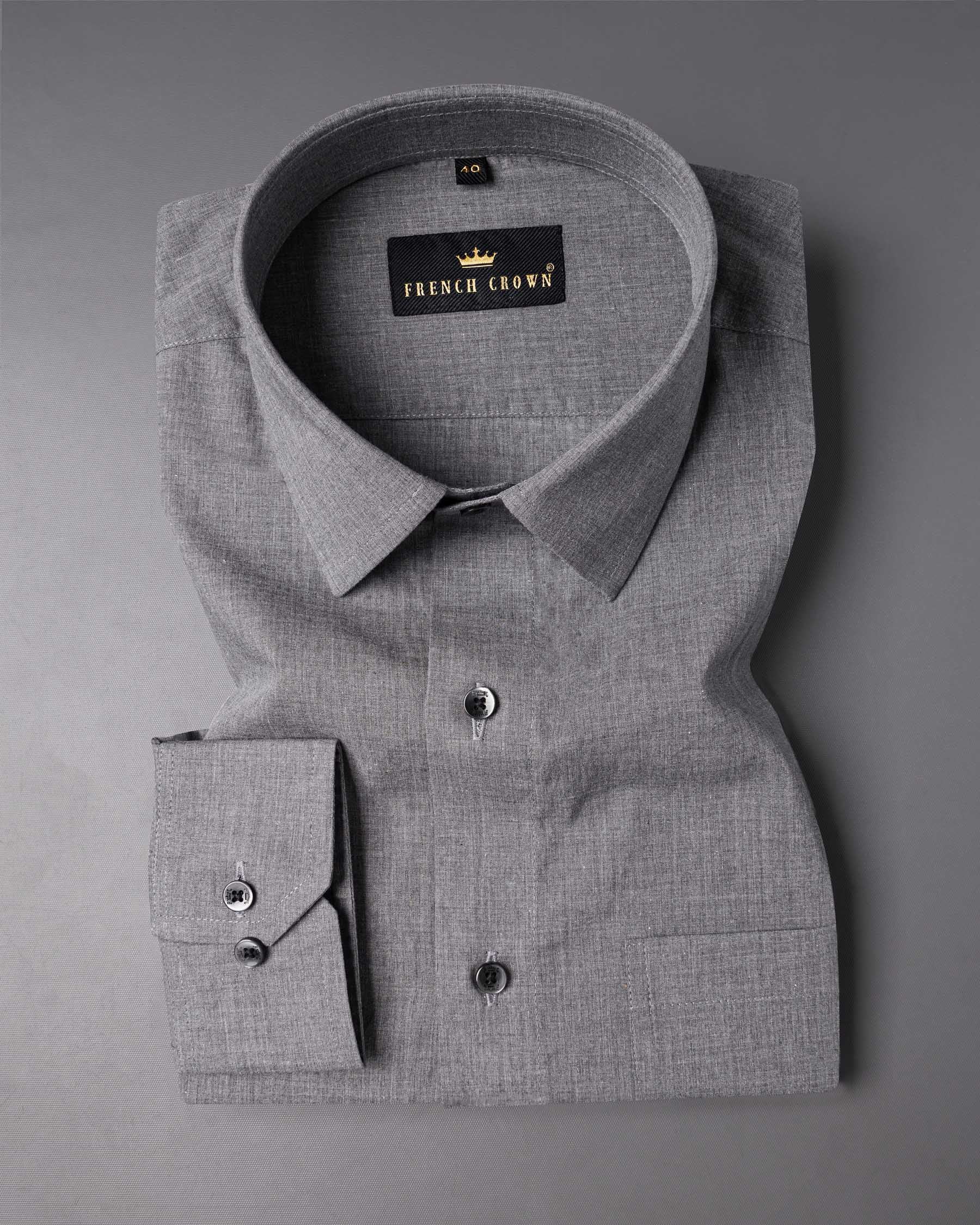 Topaz Gray Premium Cotton Shirt 6779-BLK-38,6779-BLK-38,6779-BLK-39,6779-BLK-39,6779-BLK-40,6779-BLK-40,6779-BLK-42,6779-BLK-42,6779-BLK-44,6779-BLK-44,6779-BLK-46,6779-BLK-46,6779-BLK-48,6779-BLK-48,6779-BLK-50,6779-BLK-50,6779-BLK-52,6779-BLK-52