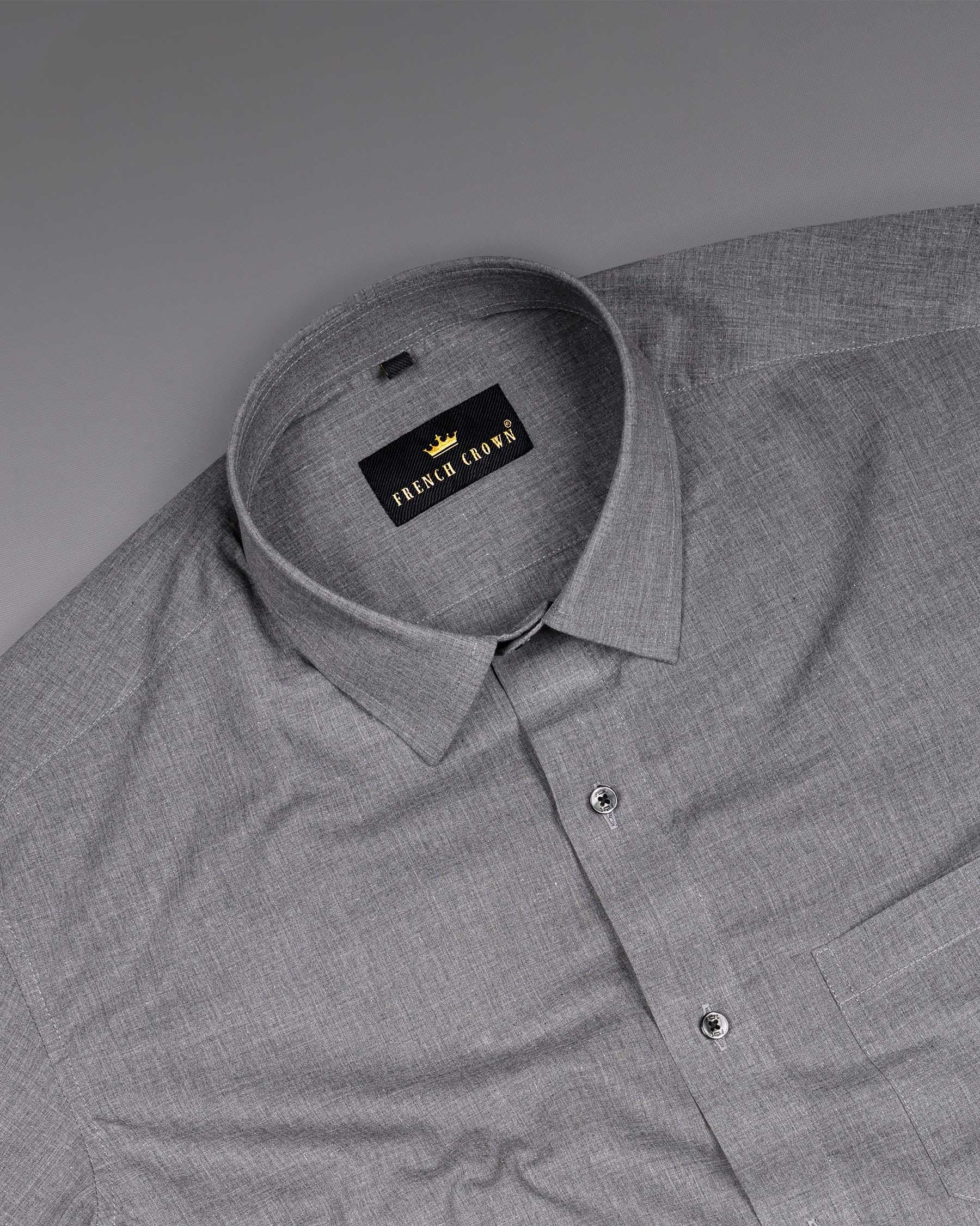 Topaz Gray Premium Cotton Shirt 6779-BLK-38,6779-BLK-38,6779-BLK-39,6779-BLK-39,6779-BLK-40,6779-BLK-40,6779-BLK-42,6779-BLK-42,6779-BLK-44,6779-BLK-44,6779-BLK-46,6779-BLK-46,6779-BLK-48,6779-BLK-48,6779-BLK-50,6779-BLK-50,6779-BLK-52,6779-BLK-52