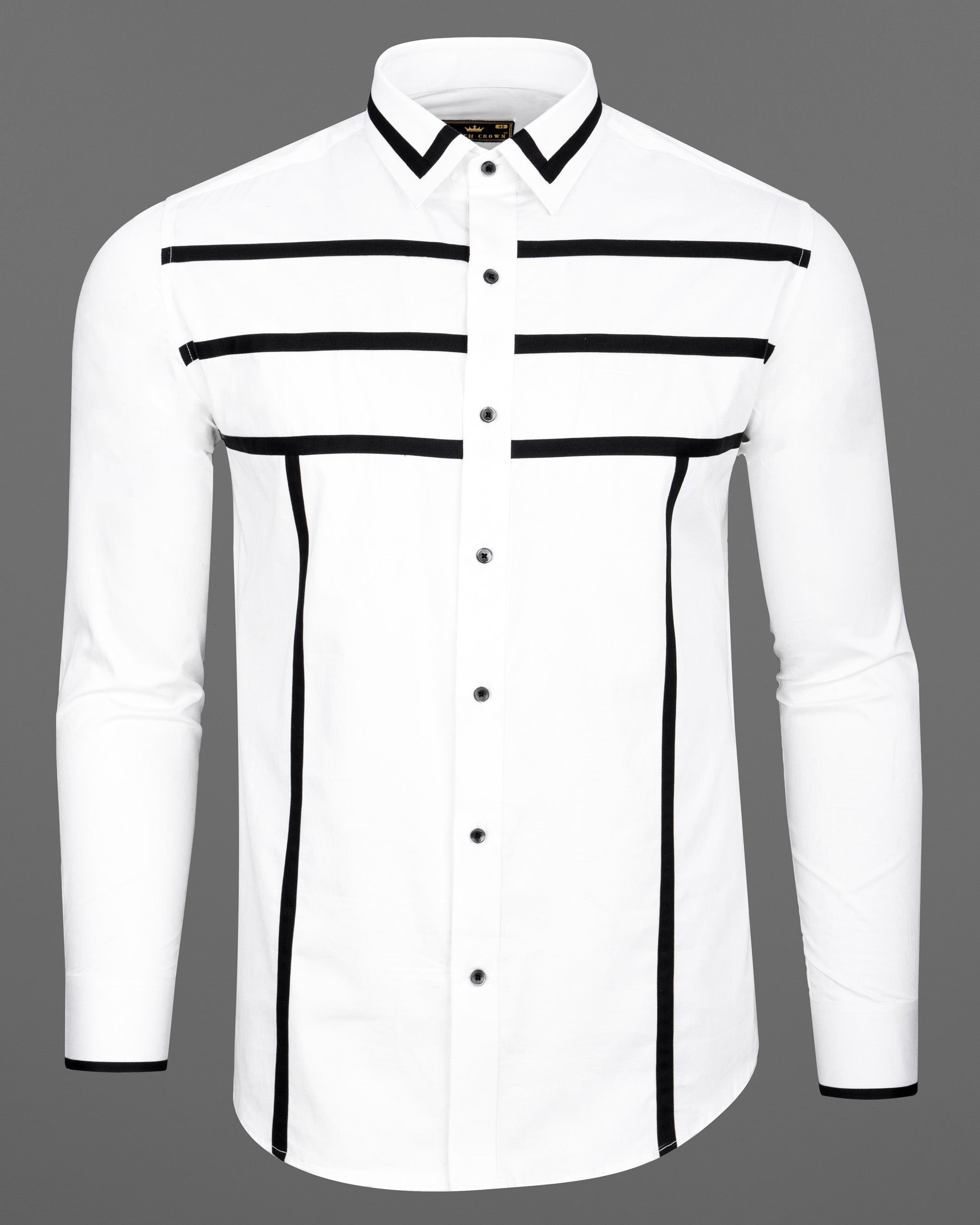 Bright White Subtle Sheen and Black Striped  Super Soft Premium Cotton Designer Shirt 6821-BLK-P303-38, 6821-BLK-P303-H-38, 6821-BLK-P303-39, 6821-BLK-P303-H-39, 6821-BLK-P303-40, 6821-BLK-P303-H-40, 6821-BLK-P303-42, 6821-BLK-P303-H-42, 6821-BLK-P303-44, 6821-BLK-P303-H-44, 6821-BLK-P303-46, 6821-BLK-P303-H-46, 6821-BLK-P303-48, 6821-BLK-P303-H-48, 6821-BLK-P303-50, 6821-BLK-P303-H-50, 6821-BLK-P303-52, 6821-BLK-P303-H-52