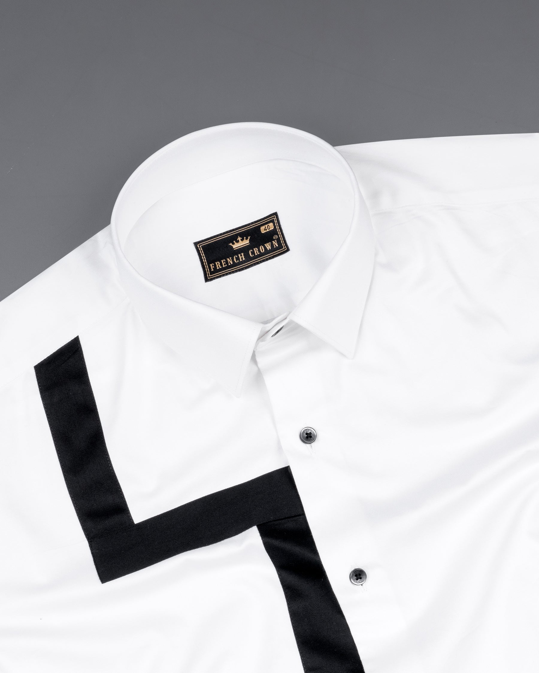 Bright White Subtle Sheen with Black Super Soft Premium Cotton Designer Shirt 6822-BLK-P304-38, 6822-BLK-P304-H-38, 6822-BLK-P304-39, 6822-BLK-P304-H-39, 6822-BLK-P304-40, 6822-BLK-P304-H-40, 6822-BLK-P304-42, 6822-BLK-P304-H-42, 6822-BLK-P304-44, 6822-BLK-P304-H-44, 6822-BLK-P304-46, 6822-BLK-P304-H-46, 6822-BLK-P304-48, 6822-BLK-P304-H-48, 6822-BLK-P304-50, 6822-BLK-P304-H-50, 6822-BLK-P304-52, 6822-BLK-P304-H-52