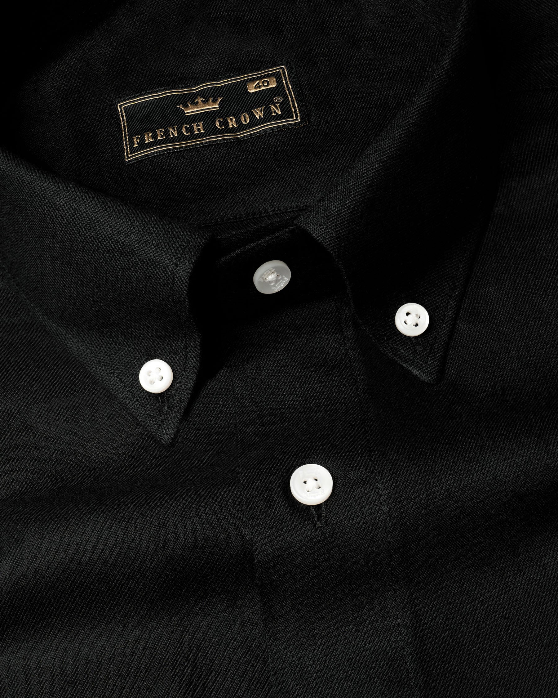 Jade Black Premium Cotton Shirt
