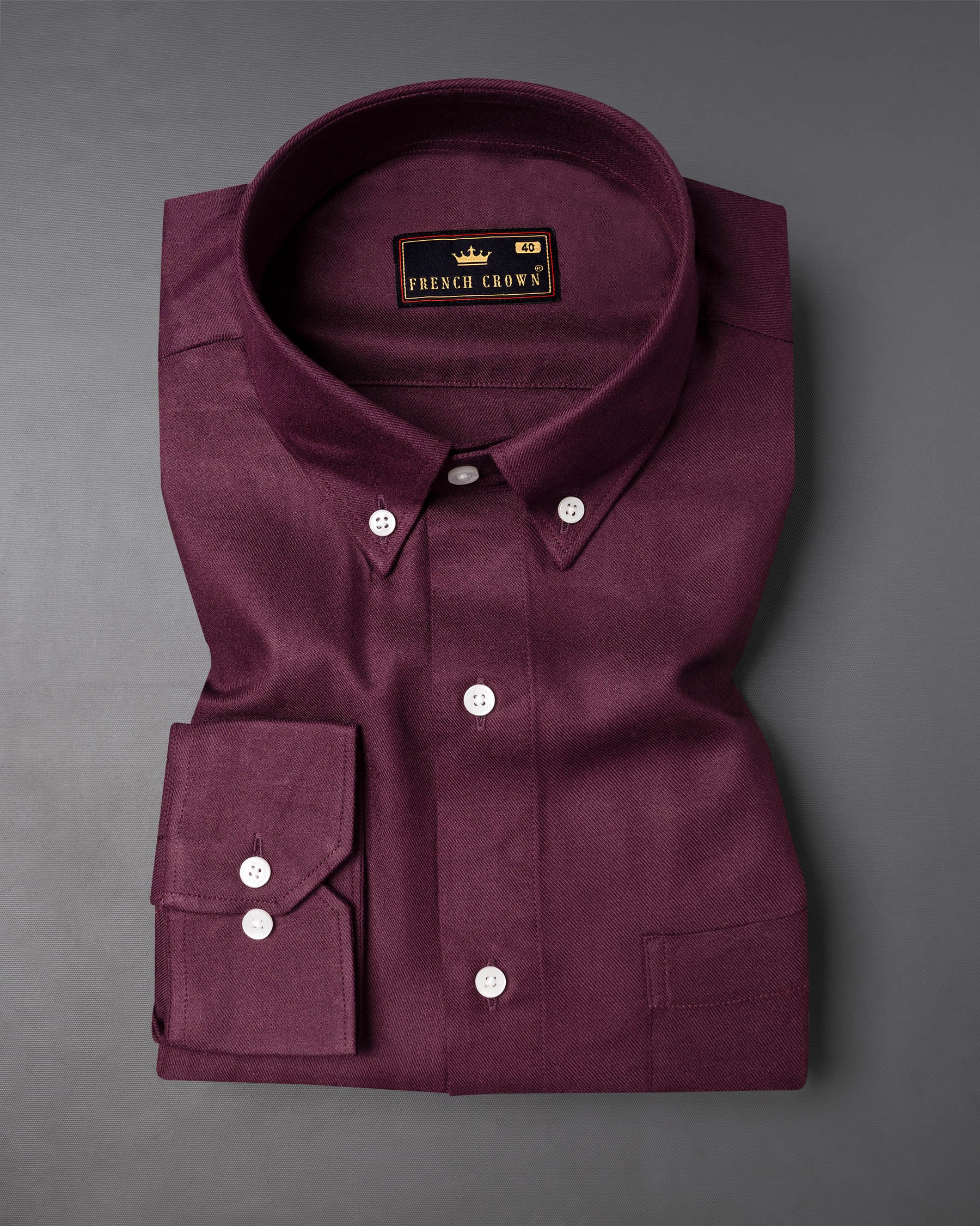 Wine Berry Premium Tencel Shirt