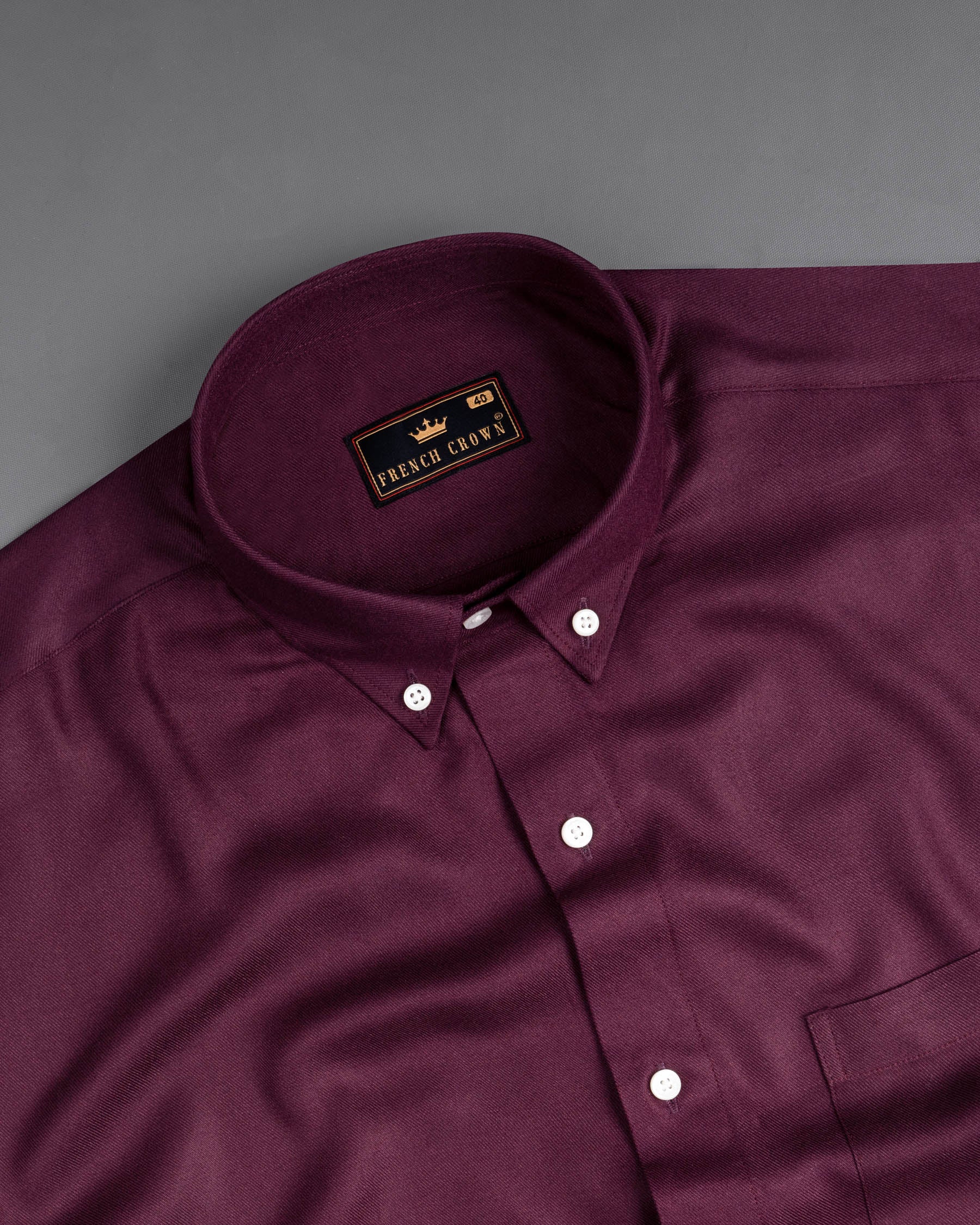 Wine Berry Premium Tencel Shirt