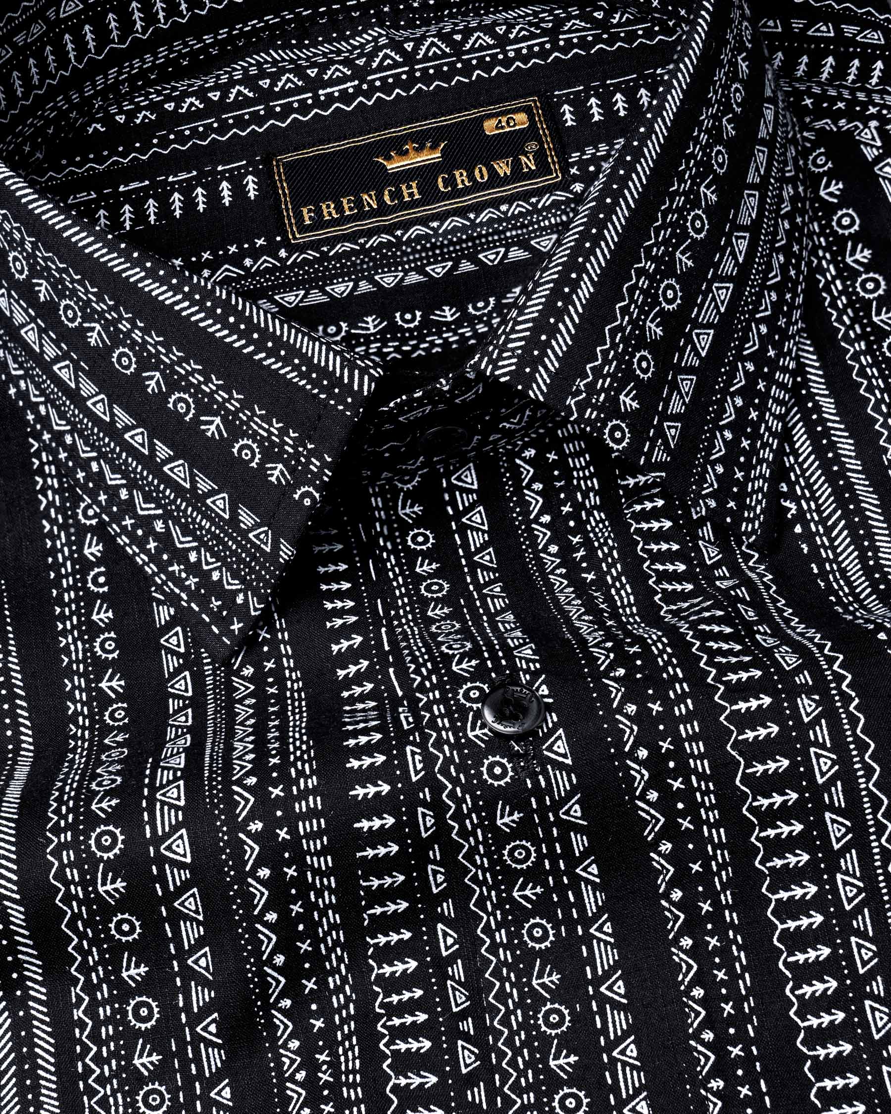 Vulcan Black Ancient art Printed Premium Cotton Shirt 6965-BLK-38,6965-BLK-H-38,6965-BLK-39,6965-BLK-H-39,6965-BLK-40,6965-BLK-H-40,6965-BLK-42,6965-BLK-H-42,6965-BLK-44,6965-BLK-H-44,6965-BLK-46,6965-BLK-H-46,6965-BLK-48,6965-BLK-H-48,6965-BLK-50,6965-BLK-H-50,6965-BLK-52,6965-BLK-H-52