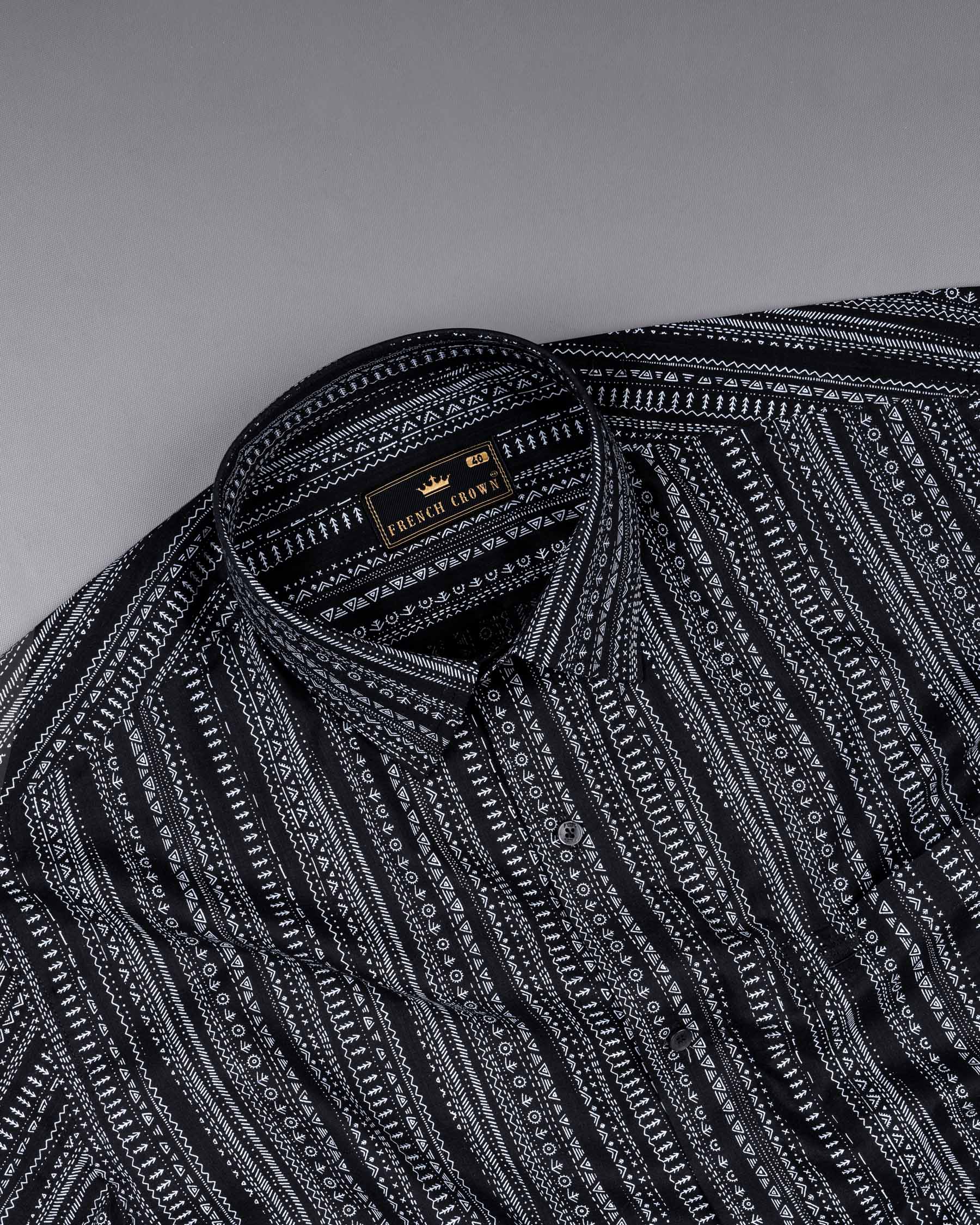 Vulcan Black Ancient art Printed Premium Cotton Shirt 6965-BLK-38,6965-BLK-H-38,6965-BLK-39,6965-BLK-H-39,6965-BLK-40,6965-BLK-H-40,6965-BLK-42,6965-BLK-H-42,6965-BLK-44,6965-BLK-H-44,6965-BLK-46,6965-BLK-H-46,6965-BLK-48,6965-BLK-H-48,6965-BLK-50,6965-BLK-H-50,6965-BLK-52,6965-BLK-H-52