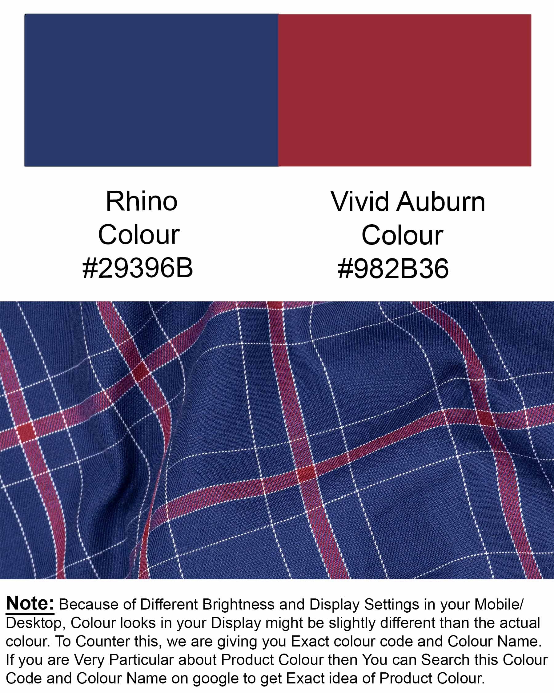 Rhino Blue Windowpane Twill Premium Cotton Shirt 6970-BD-38,6970-BD-H-38,6970-BD-39,6970-BD-H-39,6970-BD-40,6970-BD-H-40,6970-BD-42,6970-BD-H-42,6970-BD-44,6970-BD-H-44,6970-BD-46,6970-BD-H-46,6970-BD-48,6970-BD-H-48,6970-BD-50,6970-BD-H-50,6970-BD-52,6970-BD-H-52