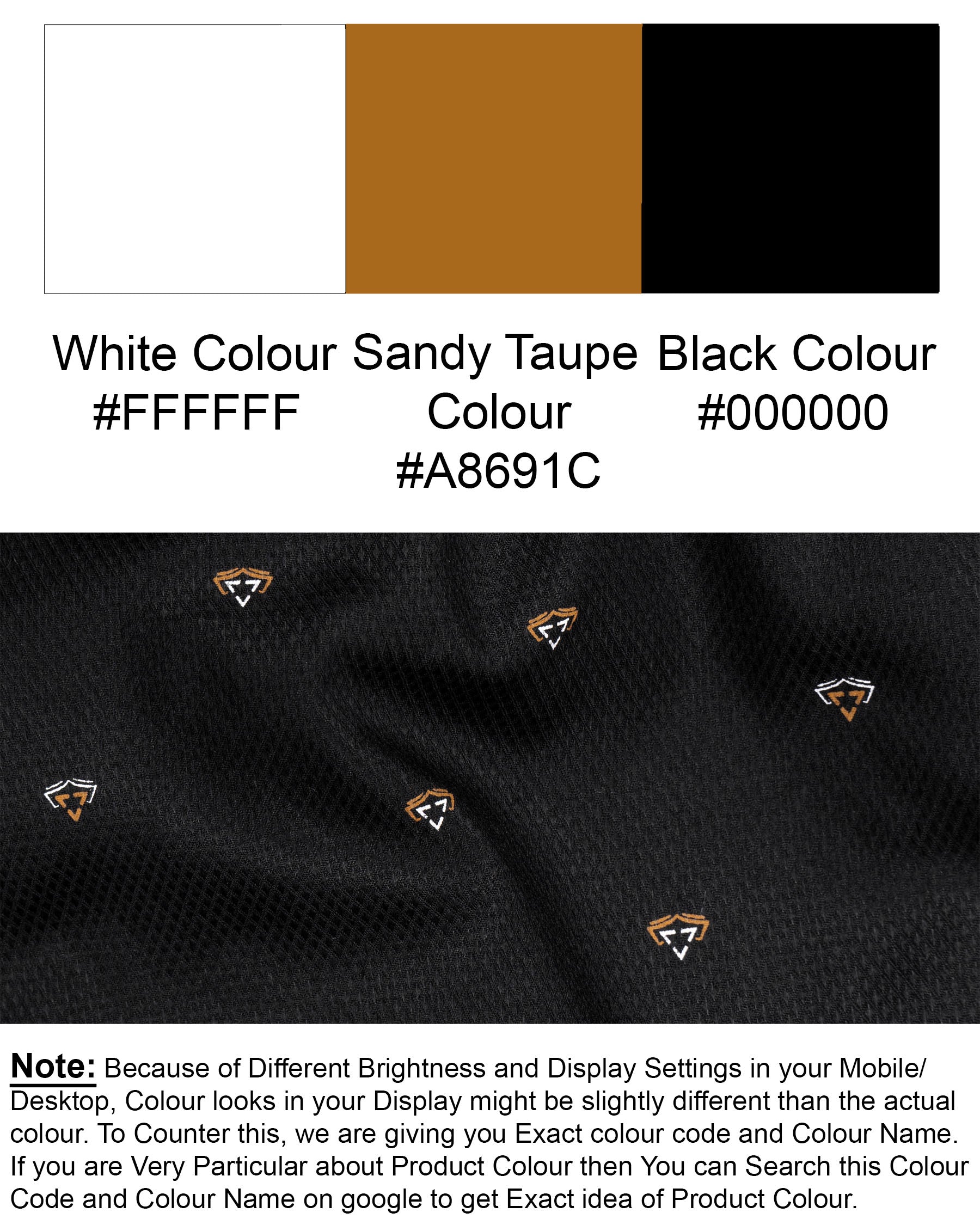 Sandy Taupe and Black Printed Dobby Textured Premium Cotton Shirt 6994-BLK-38, 6994-BLK-H-38, 6994-BLK-39, 6994-BLK-H-39, 6994-BLK-40, 6994-BLK-H-40, 6994-BLK-42, 6994-BLK-H-42, 6994-BLK-44, 6994-BLK-H-44, 6994-BLK-46, 6994-BLK-H-46, 6994-BLK-48, 6994-BLK-H-48, 6994-BLK-50, 6994-BLK-H-50, 6994-BLK-52, 6994-BLK-H-52