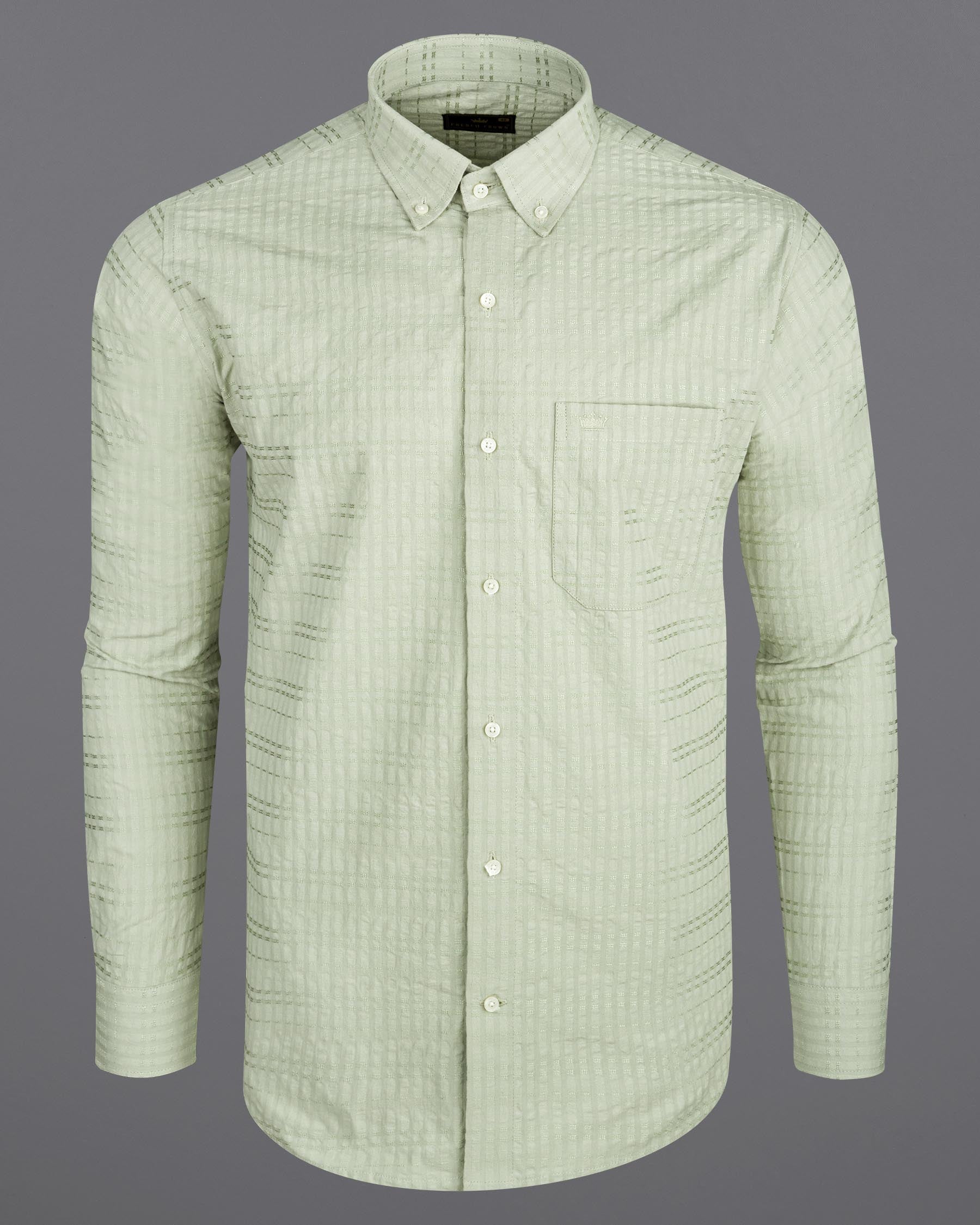 Pearl Bush with Pale Oyster Striped Seersucker Giza Cotton Shirt 7013-BD-38,7013-BD-38,7013-BD-39,7013-BD-39,7013-BD-40,7013-BD-40,7013-BD-42,7013-BD-42,7013-BD-44,7013-BD-44,7013-BD-46,7013-BD-46,7013-BD-48,7013-BD-48,7013-BD-50,7013-BD-50,7013-BD-52,7013-BD-52