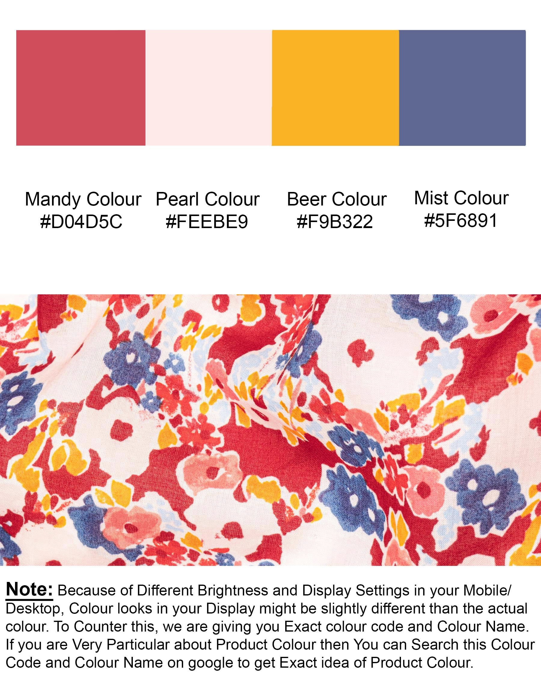 Mandy Red with Pearl Multicolour Floral Printed Premium Cotton Kurta Shirt 7015-KS-38, 7015-KS-H-38, 7015-KS-39, 7015-KS-H-39, 7015-KS-40, 7015-KS-H-40, 7015-KS-42, 7015-KS-H-42, 7015-KS-44, 7015-KS-H-44, 7015-KS-46, 7015-KS-H-46, 7015-KS-48, 7015-KS-H-48, 7015-KS-50, 7015-KS-H-50, 7015-KS-52, 7015-KS-H-52