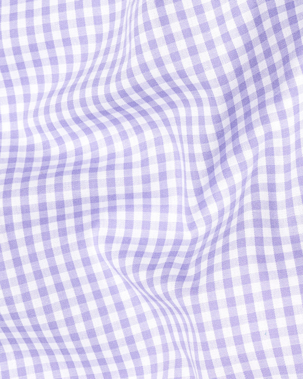 Thistle Lilac Checked Premium Cotton Shirt 7019-38, 7019-H-38, 7019-39, 7019-H-39, 7019-40, 7019-H-40, 7019-42, 7019-H-42, 7019-44, 7019-H-44, 7019-46, 7019-H-46, 7019-48, 7019-H-48, 7019-50, 7019-H-50, 7019-52, 7019-H-52