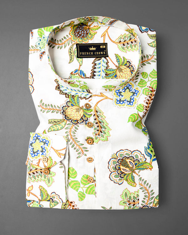 Bright White Damask Inspired Printed Twill Premium Cotton Kurta Shirt 7026-KS-38, 7026-KS-H-38, 7026-KS-39, 7026-KS-H-39, 7026-KS-40, 7026-KS-H-40, 7026-KS-42, 7026-KS-H-42, 7026-KS-44, 7026-KS-H-44, 7026-KS-46, 7026-KS-H-46, 7026-KS-48, 7026-KS-H-48, 7026-KS-50, 7026-KS-H-50, 7026-KS-52, 7026-KS-H-52
