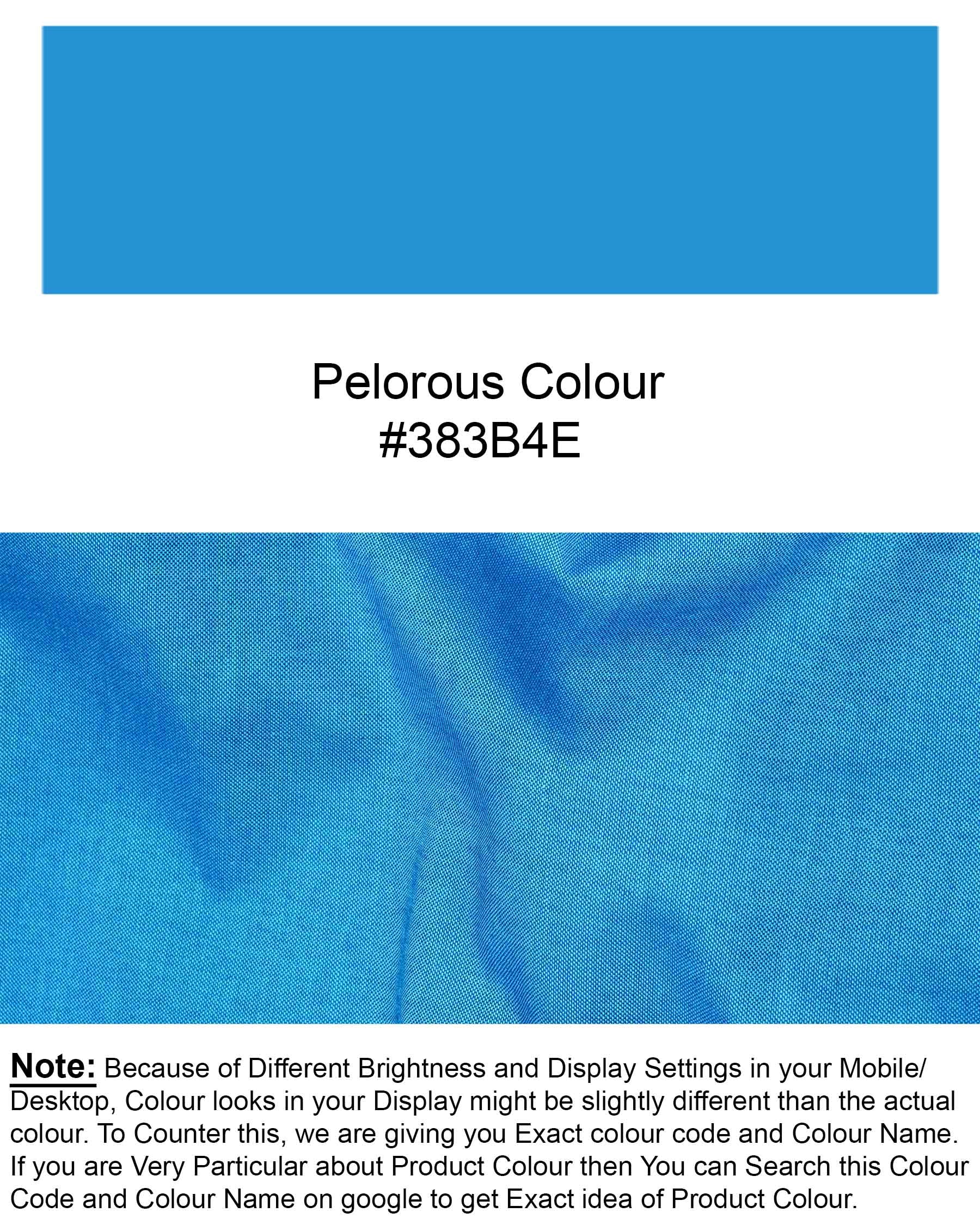 Pelorous Blue Chambray Premium Cotton Shirt