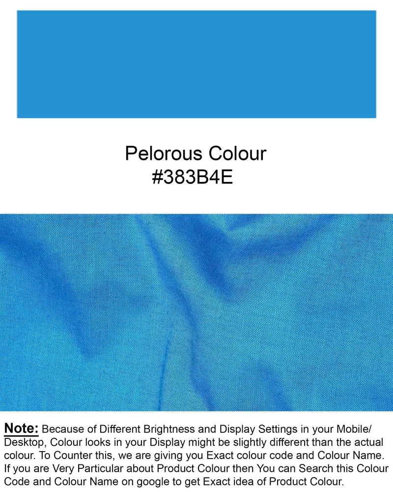 Pelorous Blue Chambray Premium Cotton Shirt