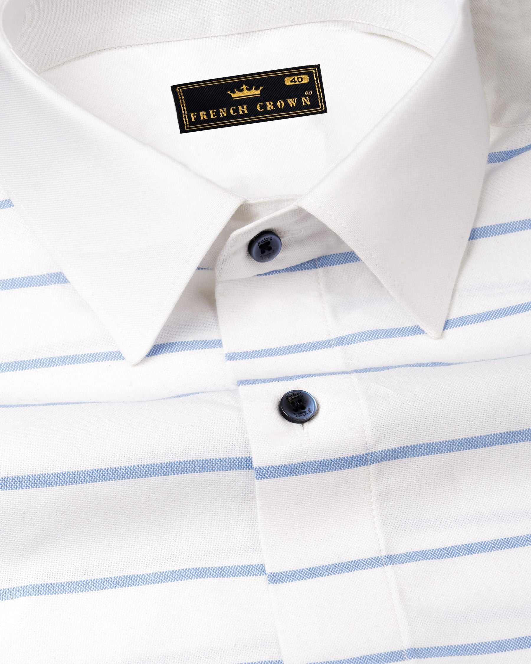 Bright White and Pale Cerulean Blue Horizontal Striped Royal Oxford Shirt 7073-BLE-38,7073-BLE-38,7073-BLE-39,7073-BLE-39,7073-BLE-40,7073-BLE-40,7073-BLE-42,7073-BLE-42,7073-BLE-44,7073-BLE-44,7073-BLE-46,7073-BLE-46,7073-BLE-48,7073-BLE-48,7073-BLE-50,7073-BLE-50,7073-BLE-52,7073-BLE-52