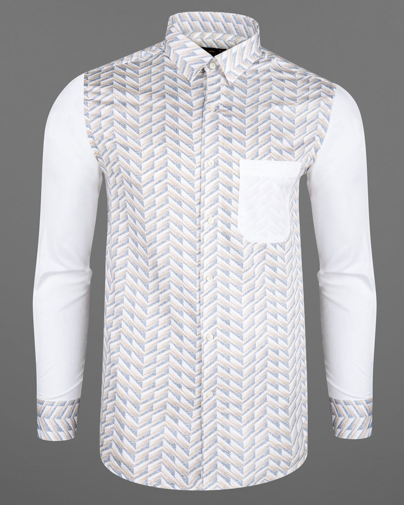 Mischka Gray and Mandys Brown Printed with Bright White Sleeves Super Soft Premium Cotton Designer Shirt 7083-P138-38,7083-P138-38,7083-P138-39,7083-P138-39,7083-P138-40,7083-P138-40,7083-P138-42,7083-P138-42,7083-P138-44,7083-P138-44,7083-P138-46,7083-P138-46,7083-P138-48,7083-P138-48,7083-P138-50,7083-P138-50,7083-P138-52,7083-P138-52