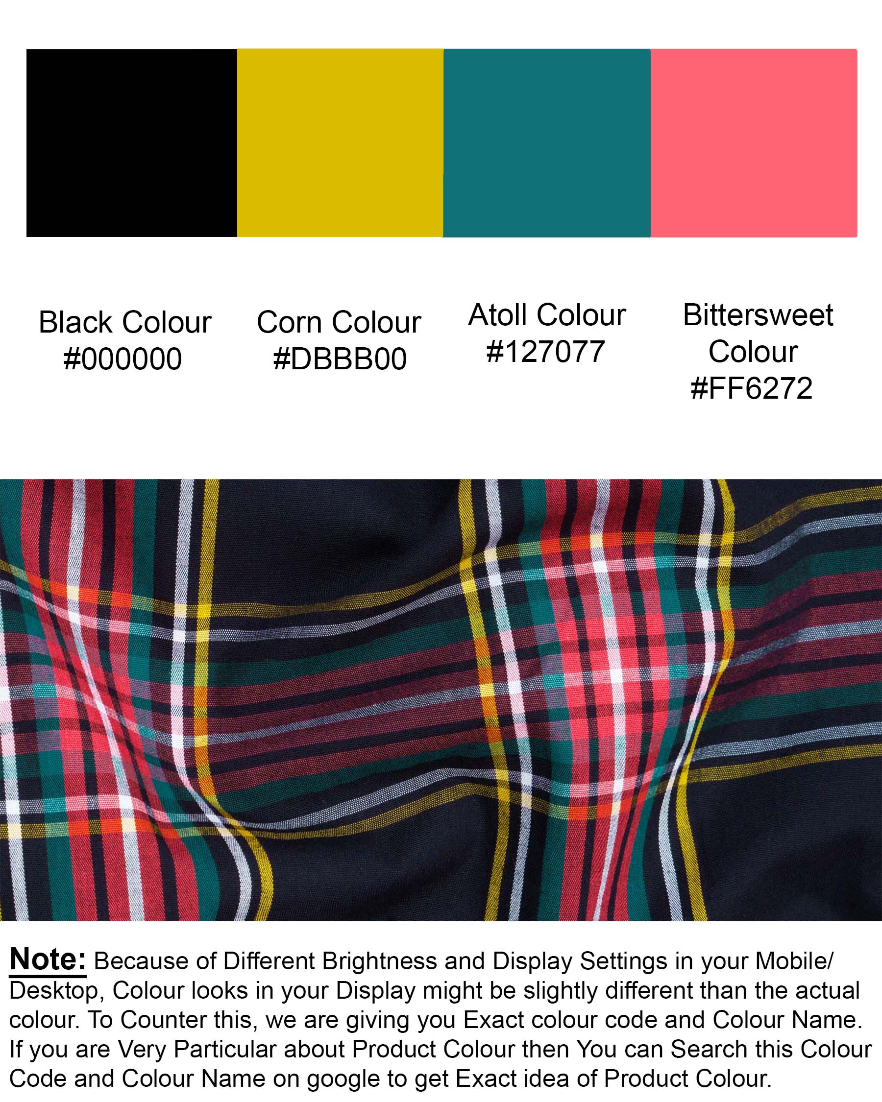 Jade Black Multicolour Plaid Premium Cotton Shirt 7117-BLK-38,7117-BLK-H-38,7117-BLK-39,7117-BLK-H-39,7117-BLK-40,7117-BLK-H-40,7117-BLK-42,7117-BLK-H-42,7117-BLK-44,7117-BLK-H-44,7117-BLK-46,7117-BLK-H-46,7117-BLK-48,7117-BLK-H-48,7117-BLK-50,7117-BLK-H-50,7117-BLK-52,7117-BLK-H-52