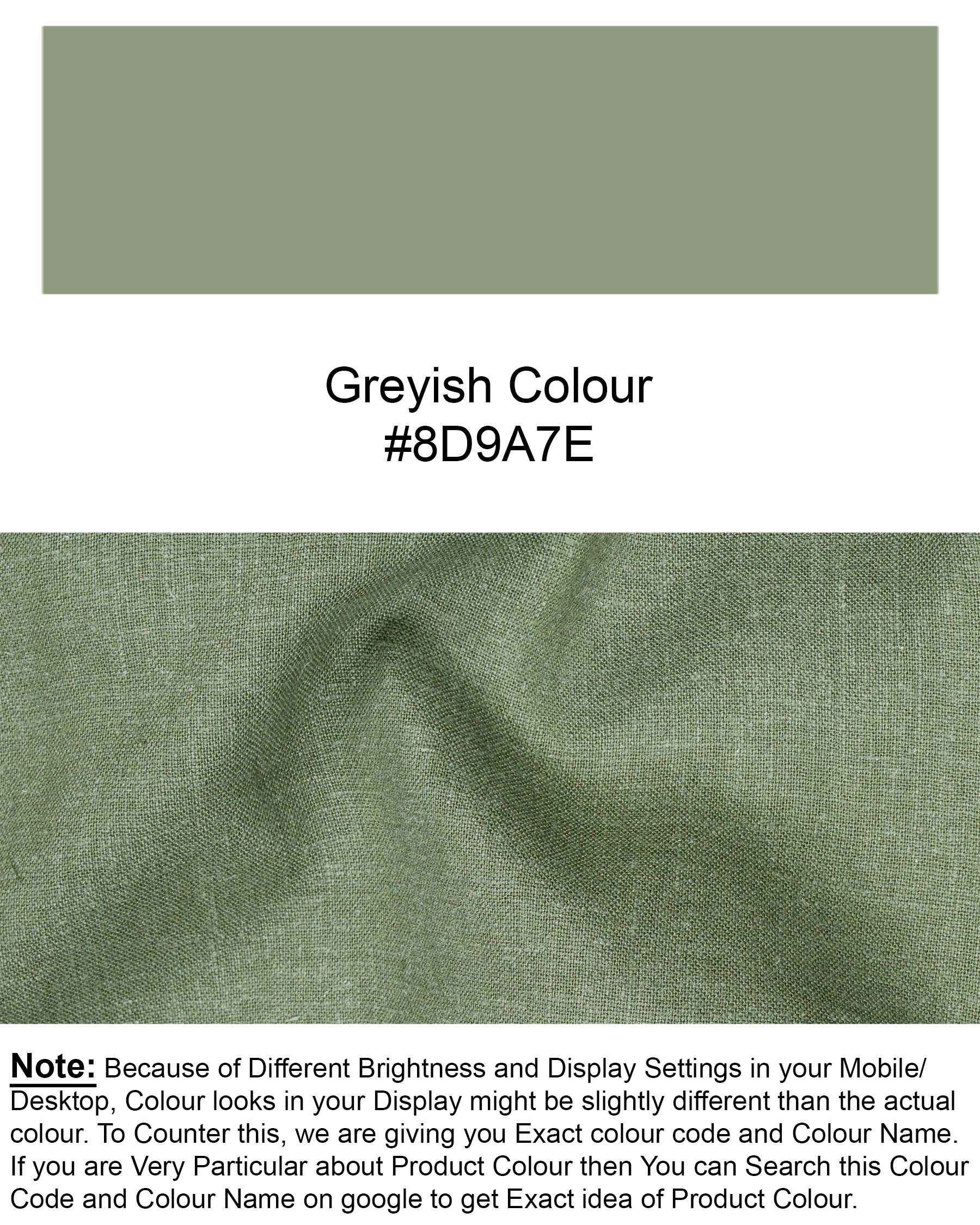 Greyish Green Premium Tencel Shirt 7137-38, 7137-H-38, 7137-39, 7137-H-39, 7137-40, 7137-H-40, 7137-42, 7137-H-42, 7137-44, 7137-H-44, 7137-46, 7137-H-46, 7137-48, 7137-H-48, 7137-50, 7137-H-50, 7137-52, 7137-H-52