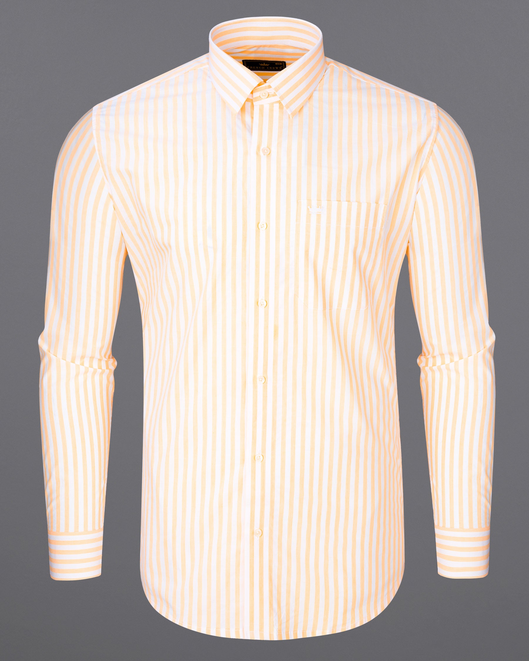 Tequila and White Striped Premium Cotton Shirt 7158-38,7158-H-38,7158-39,7158-H-39,7158-40,7158-H-40,7158-42,7158-H-42,7158-44,7158-H-44,7158-46,7158-H-46,7158-48,7158-H-48,7158-50,7158-H-50,7158-52,7158-H-52