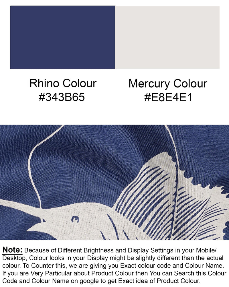 Rhino Blue Dolphin Printed Royal Oxford Shirt 7167-BD-38,7167-BD-H-38,7167-BD-39,7167-BD-H-39,7167-BD-40,7167-BD-H-40,7167-BD-42,7167-BD-H-42,7167-BD-44,7167-BD-H-44,7167-BD-46,7167-BD-H-46,7167-BD-48,7167-BD-H-48,7167-BD-50,7167-BD-H-50,7167-BD-52,7167-BD-H-52