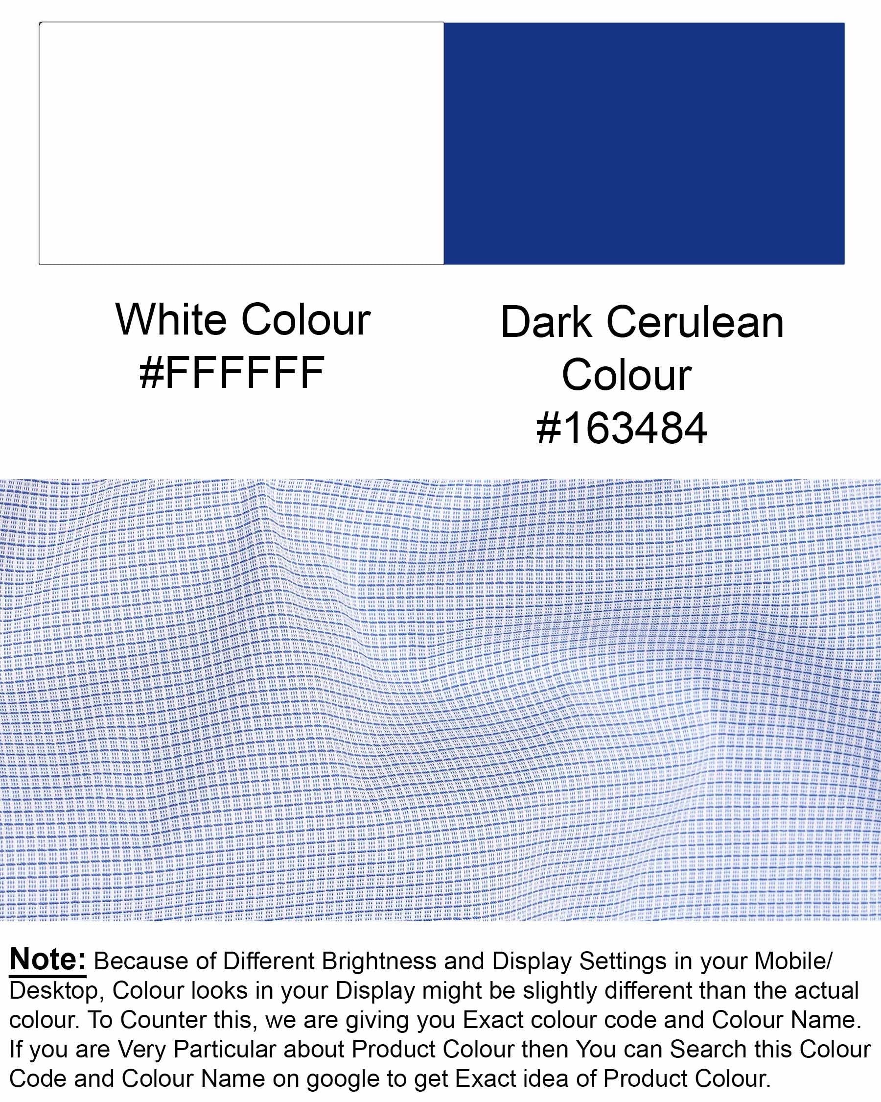 Dark Cerulean Blue and White Checkered Premium Cotton Shirt 7173-CA-38,7173-CA-H-38,7173-CA-39,7173-CA-H-39,7173-CA-40,7173-CA-H-40,7173-CA-42,7173-CA-H-42,7173-CA-44,7173-CA-H-44,7173-CA-46,7173-CA-H-46,7173-CA-48,7173-CA-H-48,7173-CA-50,7173-CA-H-50,7173-CA-52,7173-CA-H-52