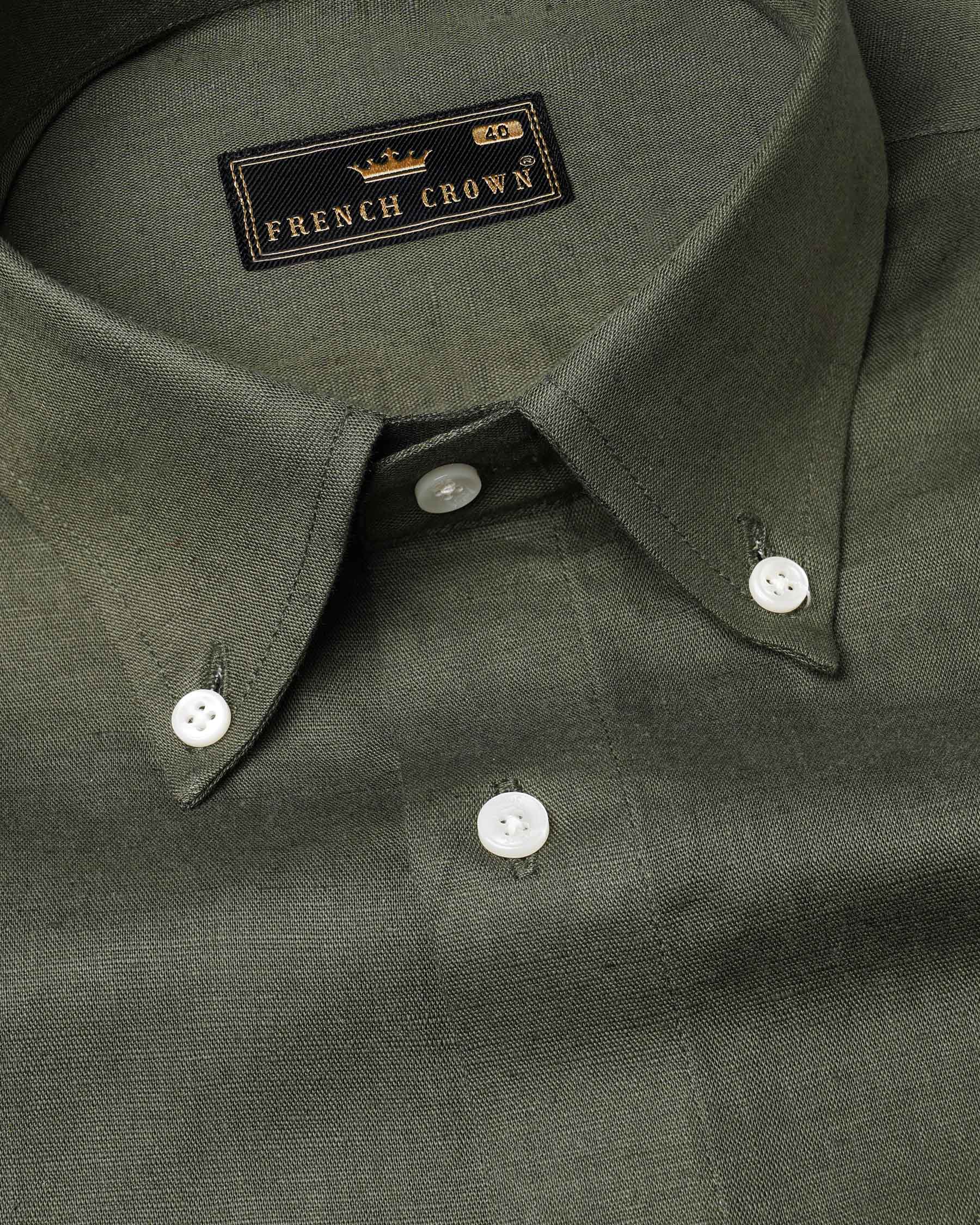 Flint Green Luxurious Linen Shirt 7205-BD-38,7205-BD-H-38,7205-BD-39,7205-BD-H-39,7205-BD-40,7205-BD-H-40,7205-BD-42,7205-BD-H-42,7205-BD-44,7205-BD-H-44,7205-BD-46,7205-BD-H-46,7205-BD-48,7205-BD-H-48,7205-BD-50,7205-BD-H-50,7205-BD-52,7205-BD-H-52