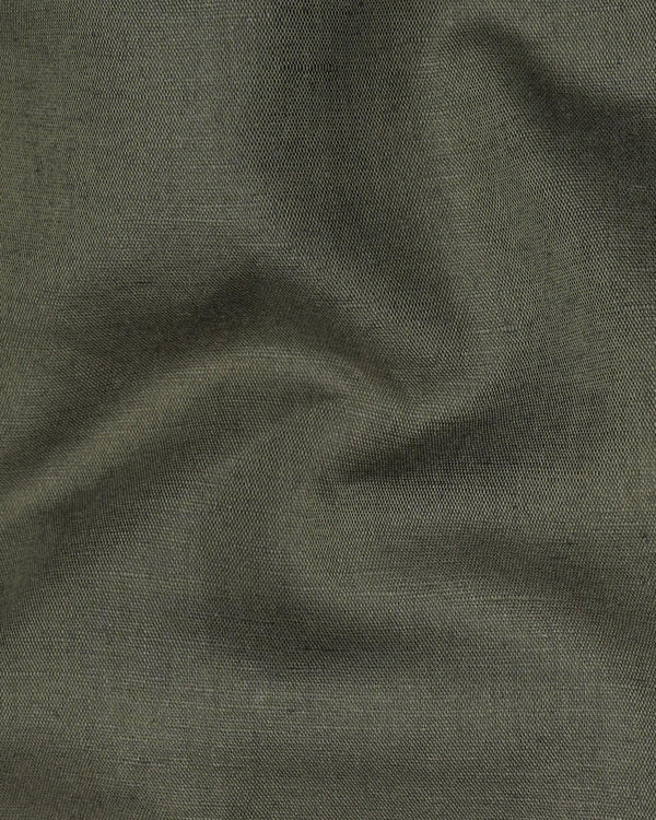 Flint Green Luxurious Linen Shirt
