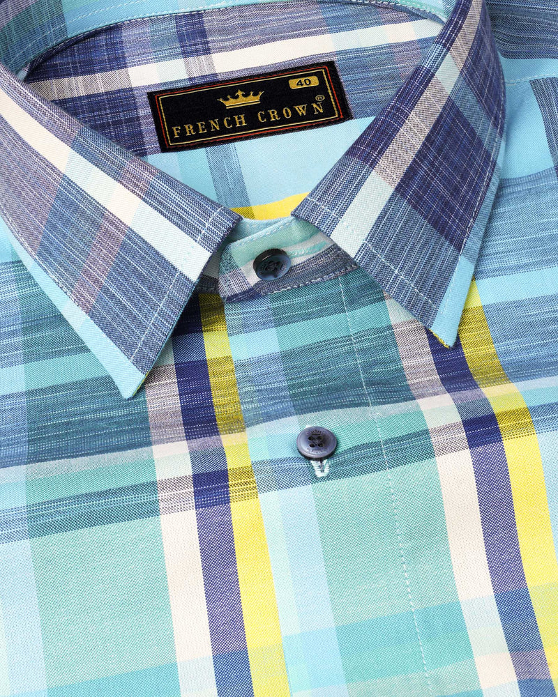 Charlotte and East Bay Blue Plaid Royal Oxford Shirt 7210-BLE-38,7210-BLE-H-38,7210-BLE-39,7210-BLE-H-39,7210-BLE-40,7210-BLE-H-40,7210-BLE-42,7210-BLE-H-42,7210-BLE-44,7210-BLE-H-44,7210-BLE-46,7210-BLE-H-46,7210-BLE-48,7210-BLE-H-48,7210-BLE-50,7210-BLE-H-50,7210-BLE-52,7210-BLE-H-52H-52