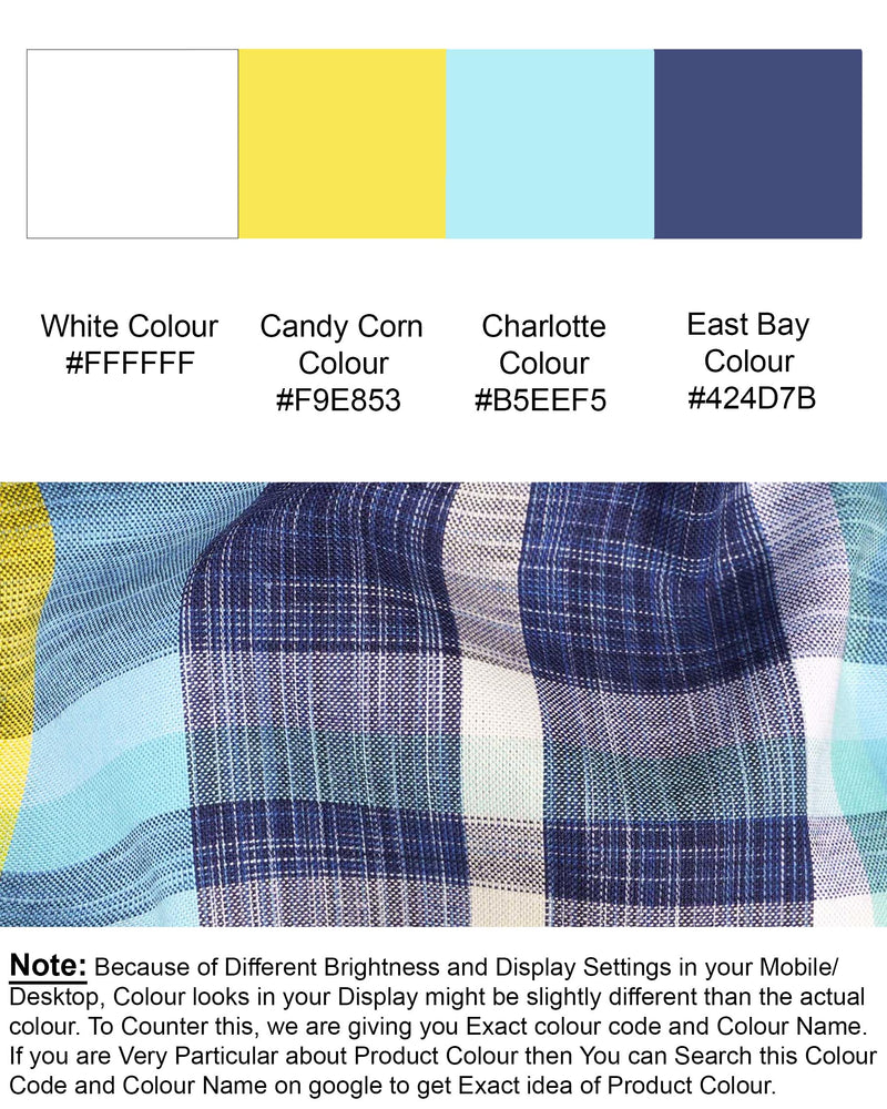 Charlotte and East Bay Blue Plaid Royal Oxford Shirt 7210-BLE-38,7210-BLE-H-38,7210-BLE-39,7210-BLE-H-39,7210-BLE-40,7210-BLE-H-40,7210-BLE-42,7210-BLE-H-42,7210-BLE-44,7210-BLE-H-44,7210-BLE-46,7210-BLE-H-46,7210-BLE-48,7210-BLE-H-48,7210-BLE-50,7210-BLE-H-50,7210-BLE-52,7210-BLE-H-52H-52