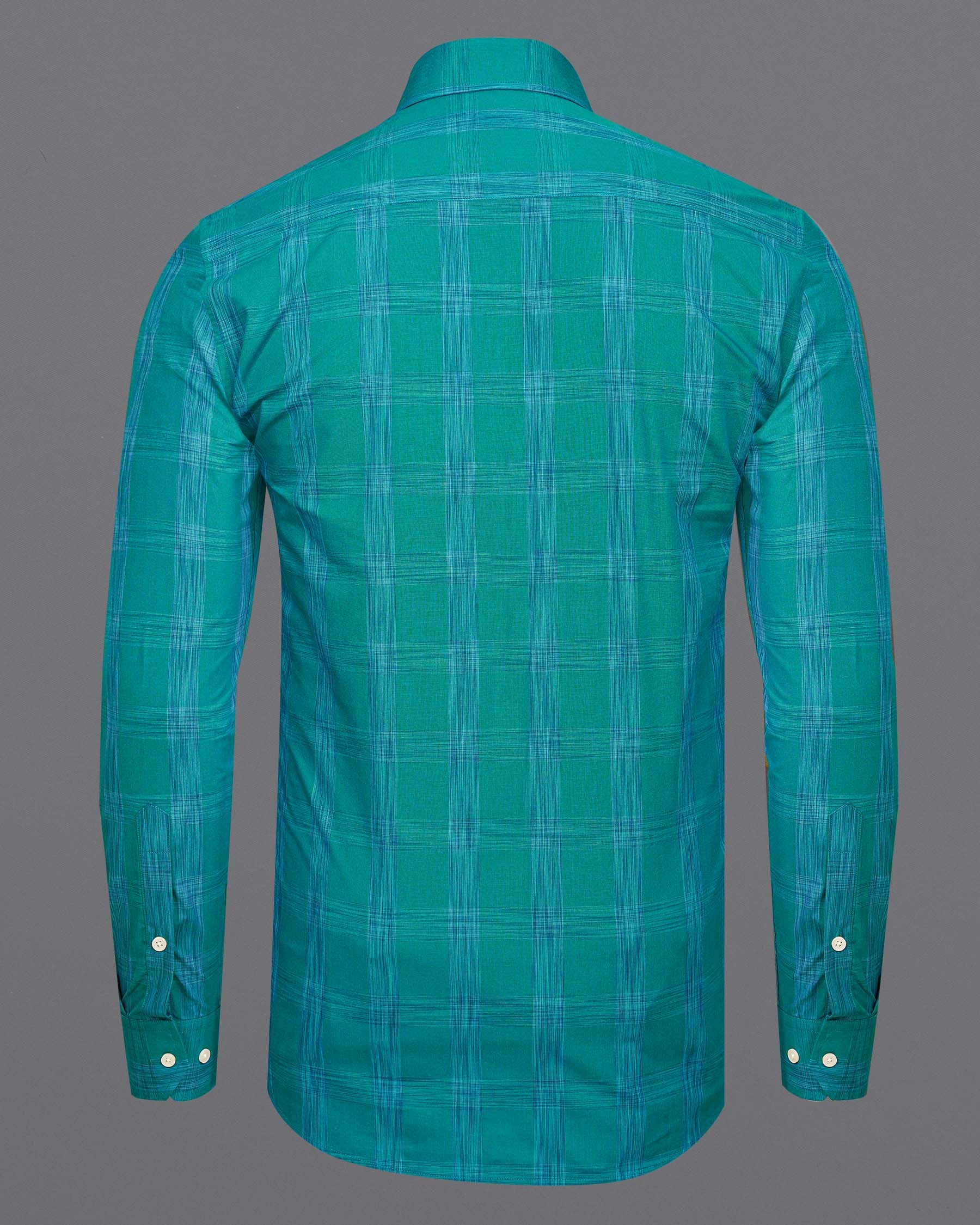 Teal Green Plaid Premium Cotton Shirt 7219-CA-38,7219-CA-H-38,7219-CA-39,7219-CA-H-39,7219-CA-40,7219-CA-H-40,7219-CA-42,7219-CA-H-42,7219-CA-44,7219-CA-H-44,7219-CA-46,7219-CA-H-46,7219-CA-48,7219-CA-H-48,7219-CA-50,7219-CA-H-50,7219-CA-52,7219-CA-H-52