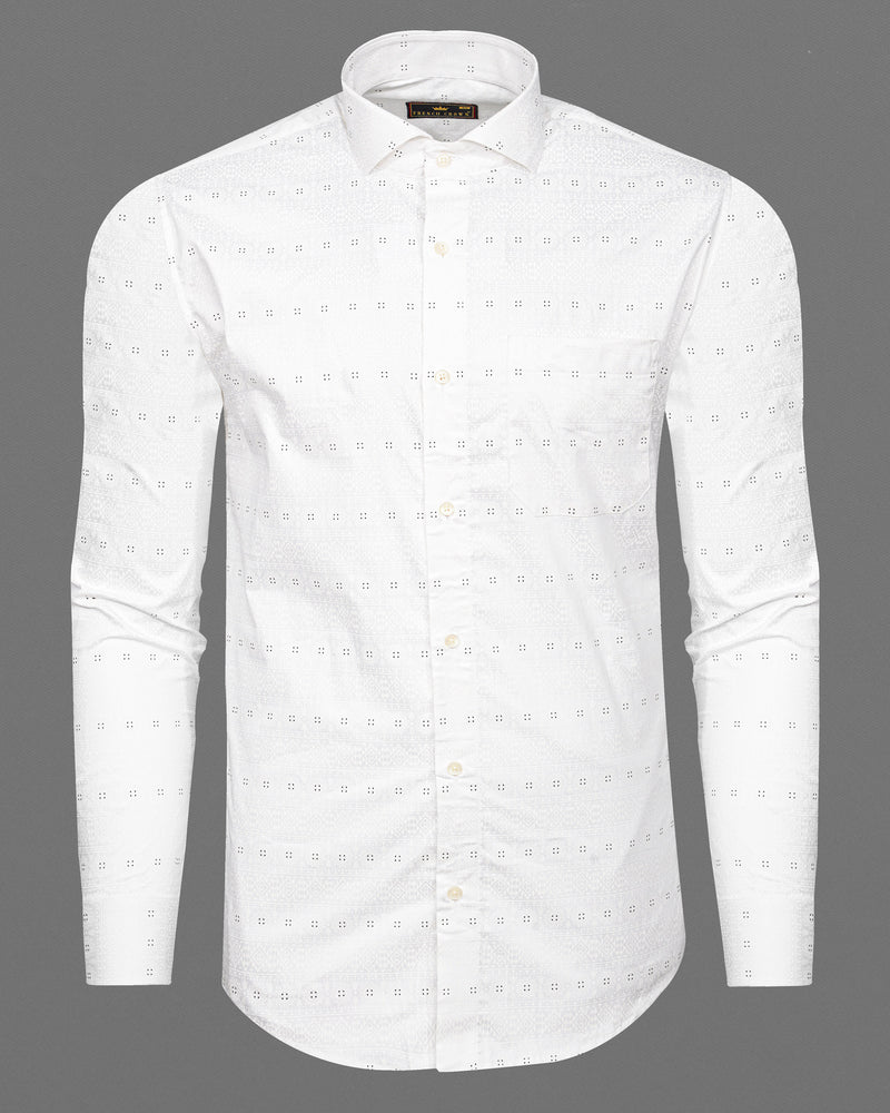 Bright White Ancient art Printed Super Soft Premium Cotton Shirt