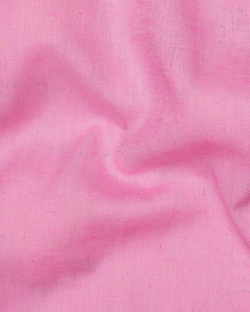 Can Can Pink Luxurious Linen Shirt