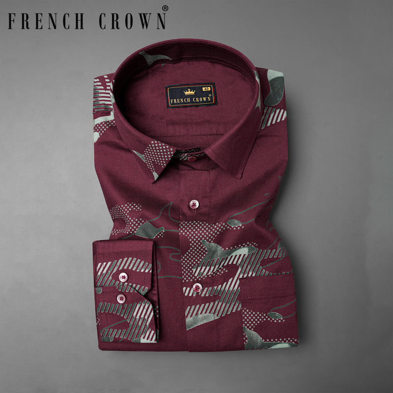 Espresso Camouflage Royal Oxford Shirt