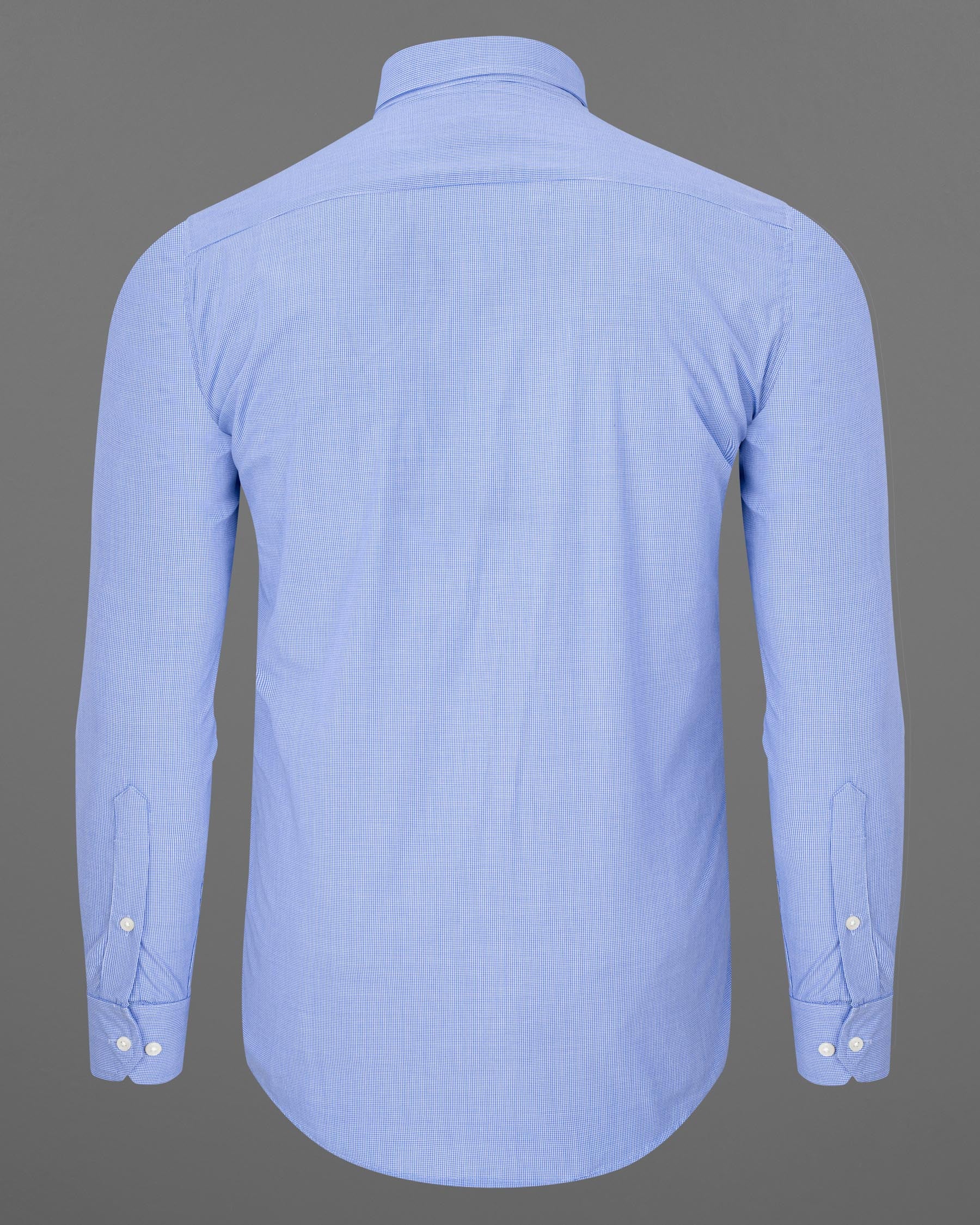 Havelock Blue and White Premium Cotton Shirt