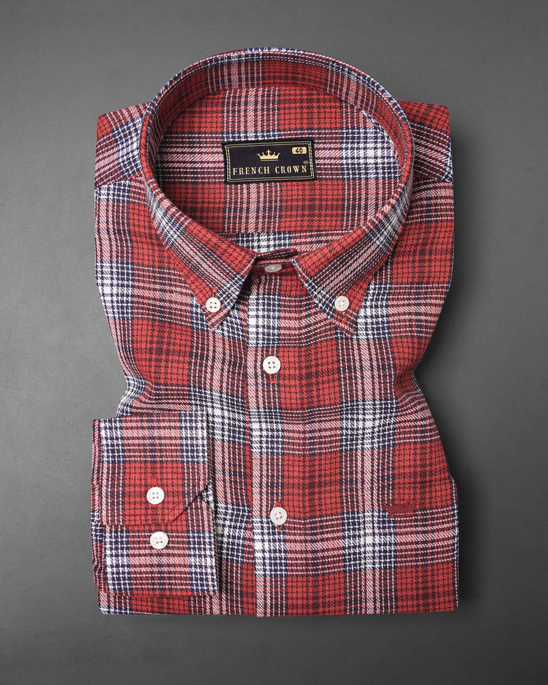 Crail Twill Plaid Premium Cotton Shirt