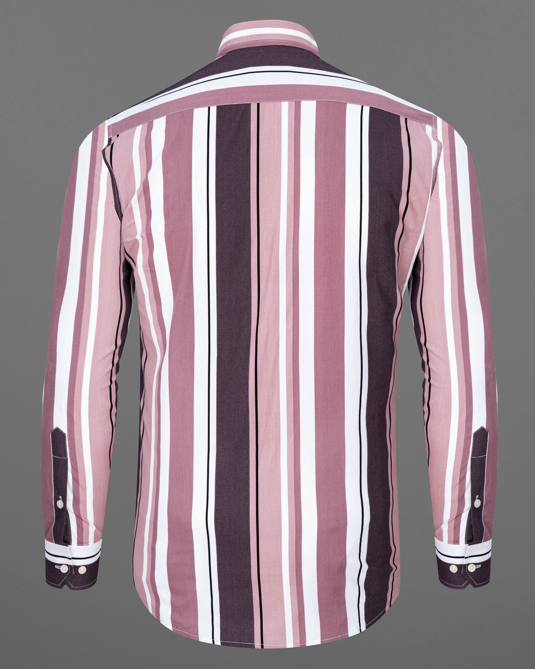 Bouquet with Melaine Pink Striped Premium Cotton Shirt