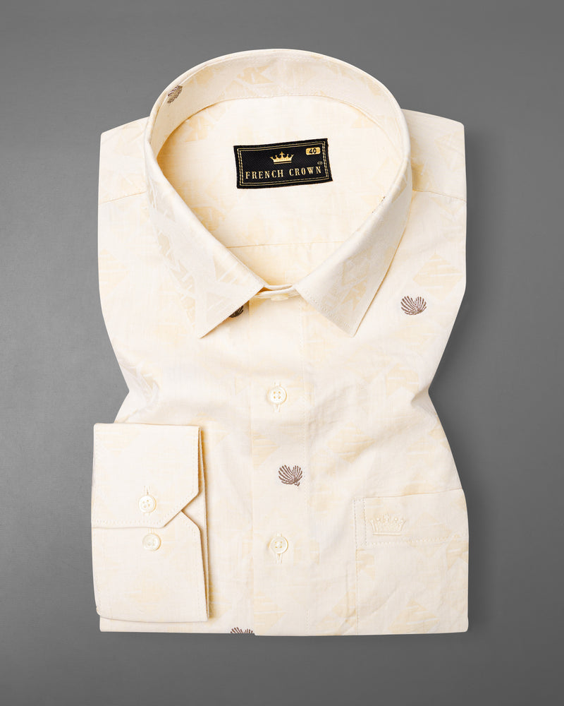 Mercury Jacquard Textured Premium Cotton Shirt