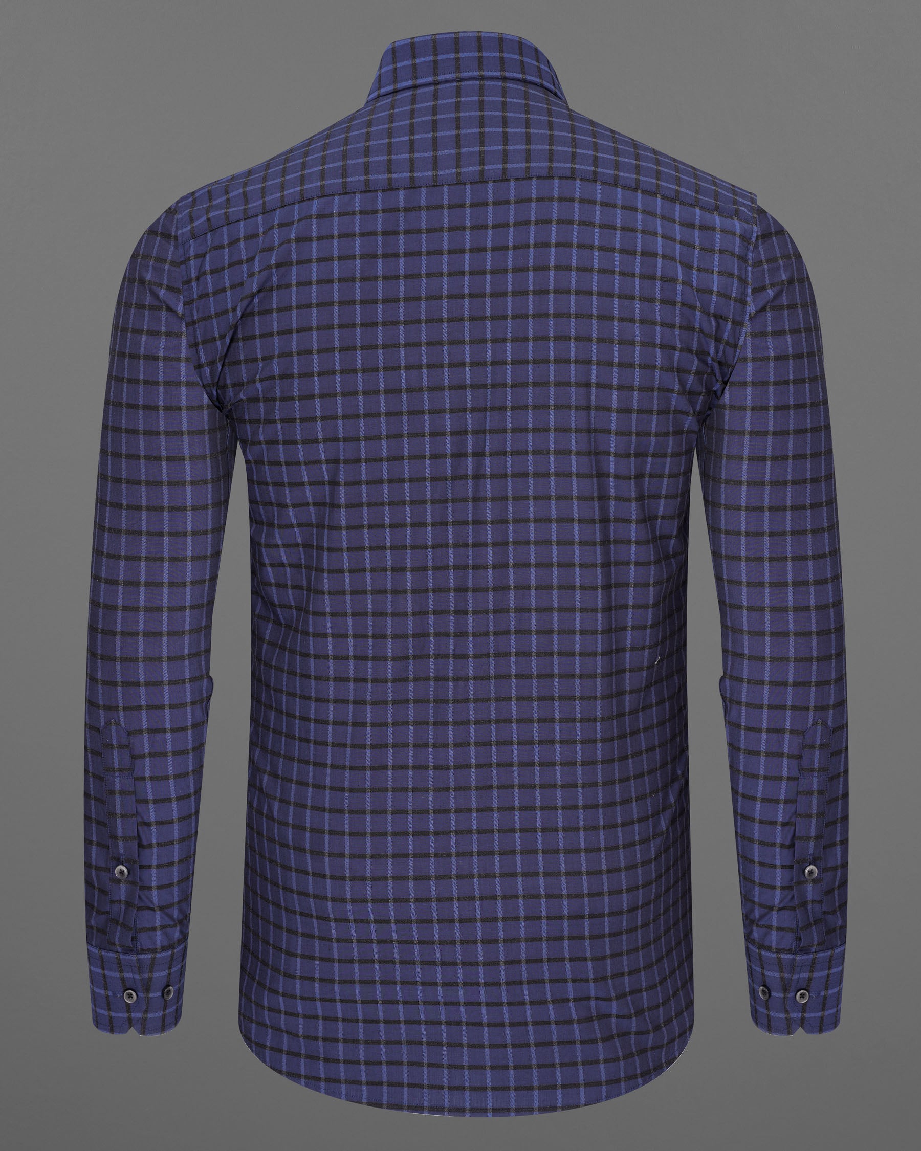 Gunmetal Blue Checkered Dobby Textured Premium Giza Cotton Shirt 7446-BLK-38, 7446-BLK-H-38, 7446-BLK-39, 7446-BLK-H-39, 7446-BLK-40, 7446-BLK-H-40, 7446-BLK-42, 7446-BLK-H-42, 7446-BLK-44, 7446-BLK-H-44, 7446-BLK-46, 7446-BLK-H-46, 7446-BLK-48, 7446-BLK-H-48, 7446-BLK-50, 7446-BLK-H-50, 7446-BLK-52, 7446-BLK-H-52