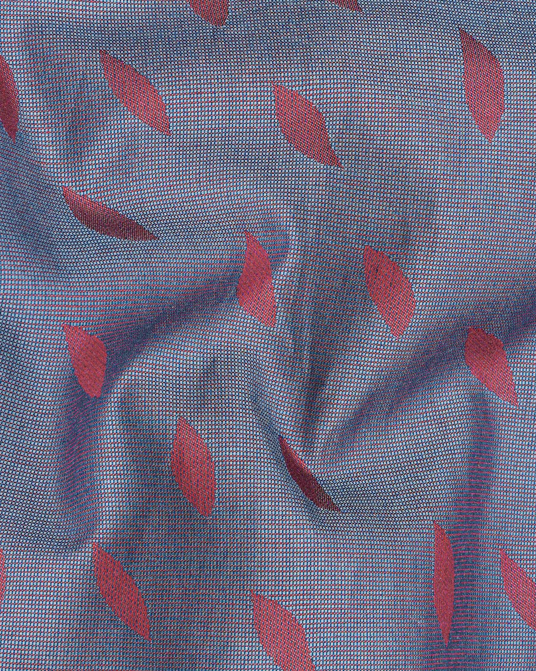 Glacier Blue with Copper Rust Red Jacquard Textured Premium Giza Cotton Shirt  7457-CA-MN-38, 7457-CA-MN-H-38, 7457-CA-MN-39, 7457-CA-MN-H-39, 7457-CA-MN-40, 7457-CA-MN-H-40, 7457-CA-MN-42, 7457-CA-MN-H-42, 7457-CA-MN-44, 7457-CA-MN-H-44, 7457-CA-MN-46, 7457-CA-MN-H-46, 7457-CA-MN-48, 7457-CA-MN-H-48, 7457-CA-MN-50, 7457-CA-MN-H-50, 7457-CA-MN-52, 7457-CA-MN-H-52