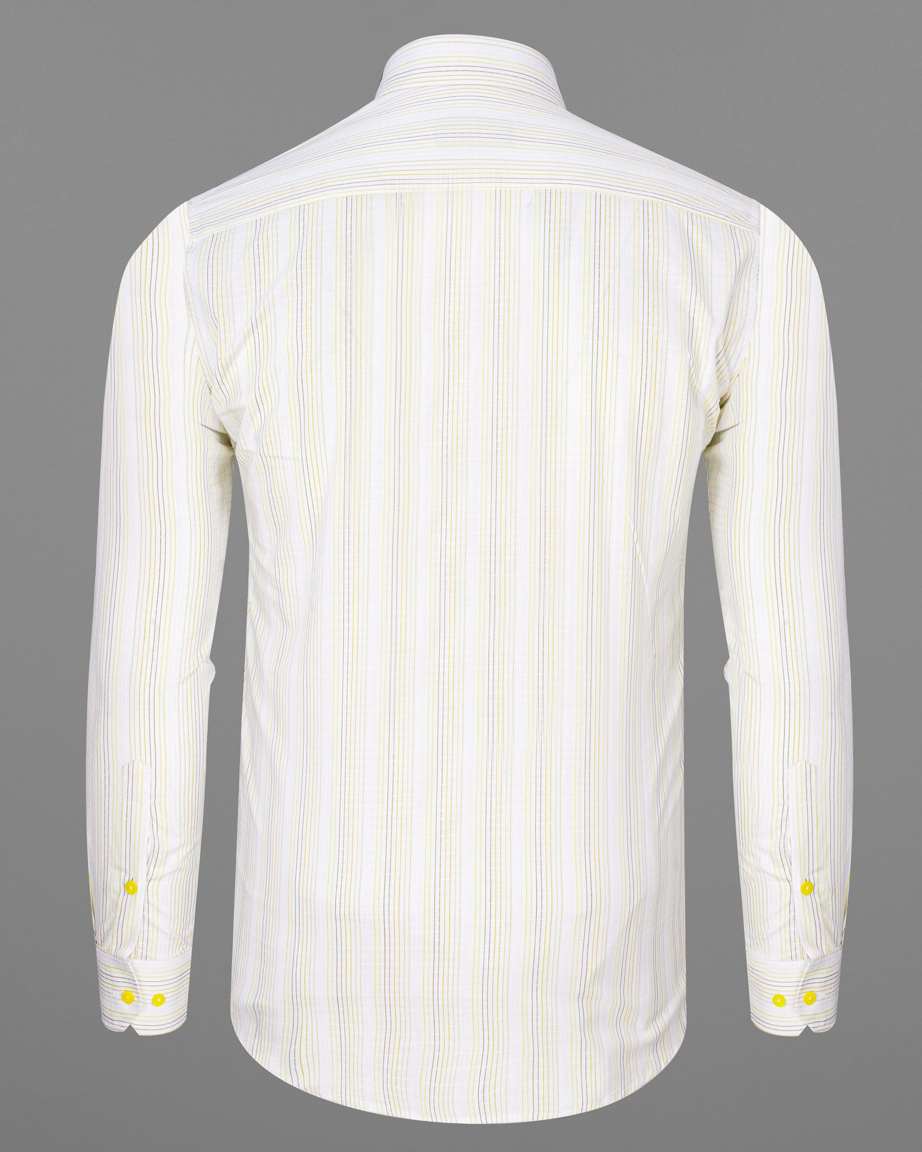 Off White with yellow Striped Dobby Textured Premium Giza Cotton Shirt  7459-YL-38, 7459-YL-H-38, 7459-YL-39, 7459-YL-H-39, 7459-YL-40, 7459-YL-H-40, 7459-YL-42, 7459-YL-H-42, 7459-YL-44, 7459-YL-H-44, 7459-YL-46, 7459-YL-H-46, 7459-YL-48, 7459-YL-H-48, 7459-YL-50, 7459-YL-H-50, 7459-YL-52, 7459-YL-H-52