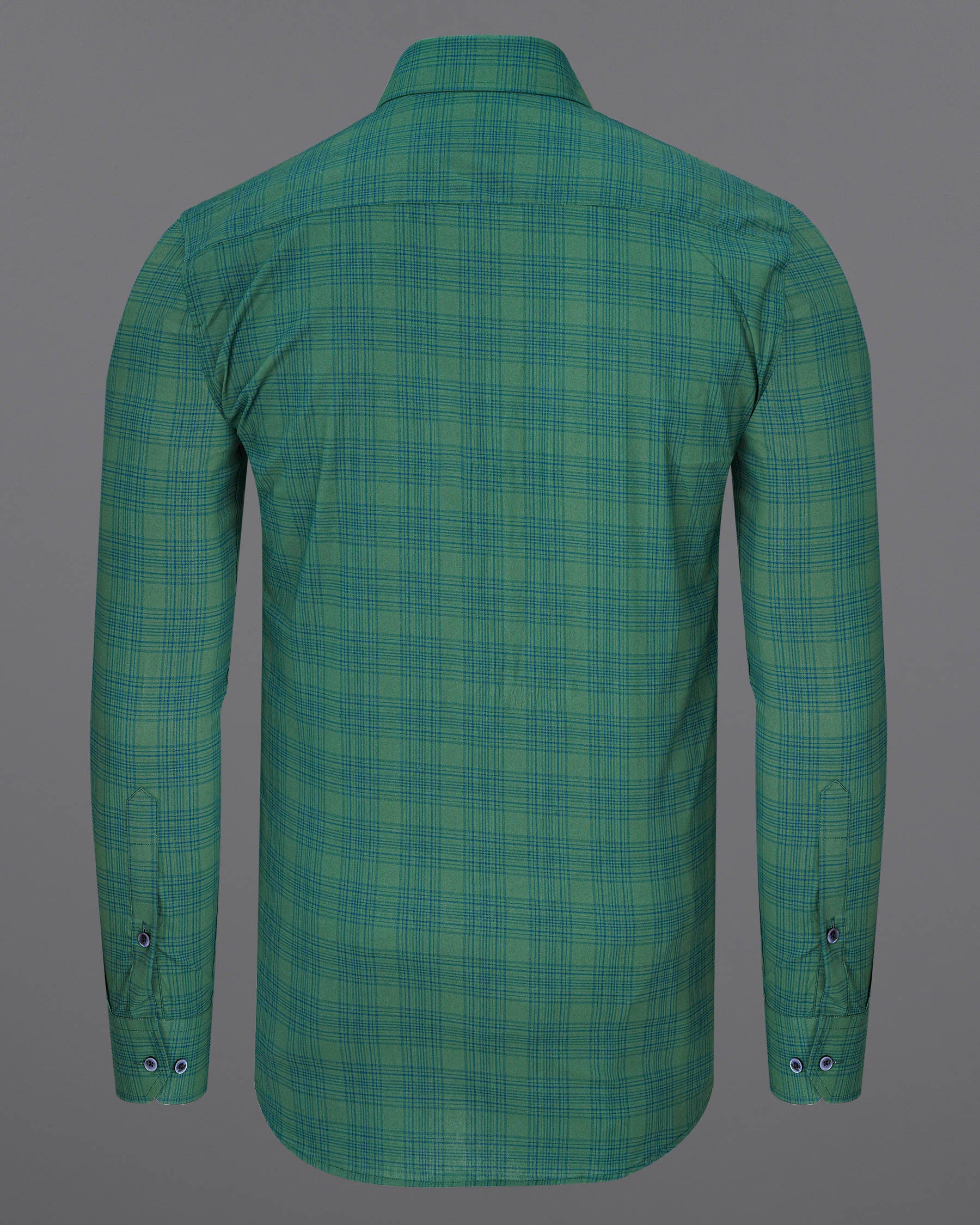 Viridian Green Plaid Premium Cotton Shirt 7475-BLE-38, 7475-BLE-H-38, 7475-BLE-39, 7475-BLE-H-39, 7475-BLE-40, 7475-BLE-H-40, 7475-BLE-42, 7475-BLE-H-42, 7475-BLE-44, 7475-BLE-H-44, 7475-BLE-46, 7475-BLE-H-46, 7475-BLE-48, 7475-BLE-H-48, 7475-BLE-50, 7475-BLE-H-50, 7475-BLE-52, 7475-BLE-H-52