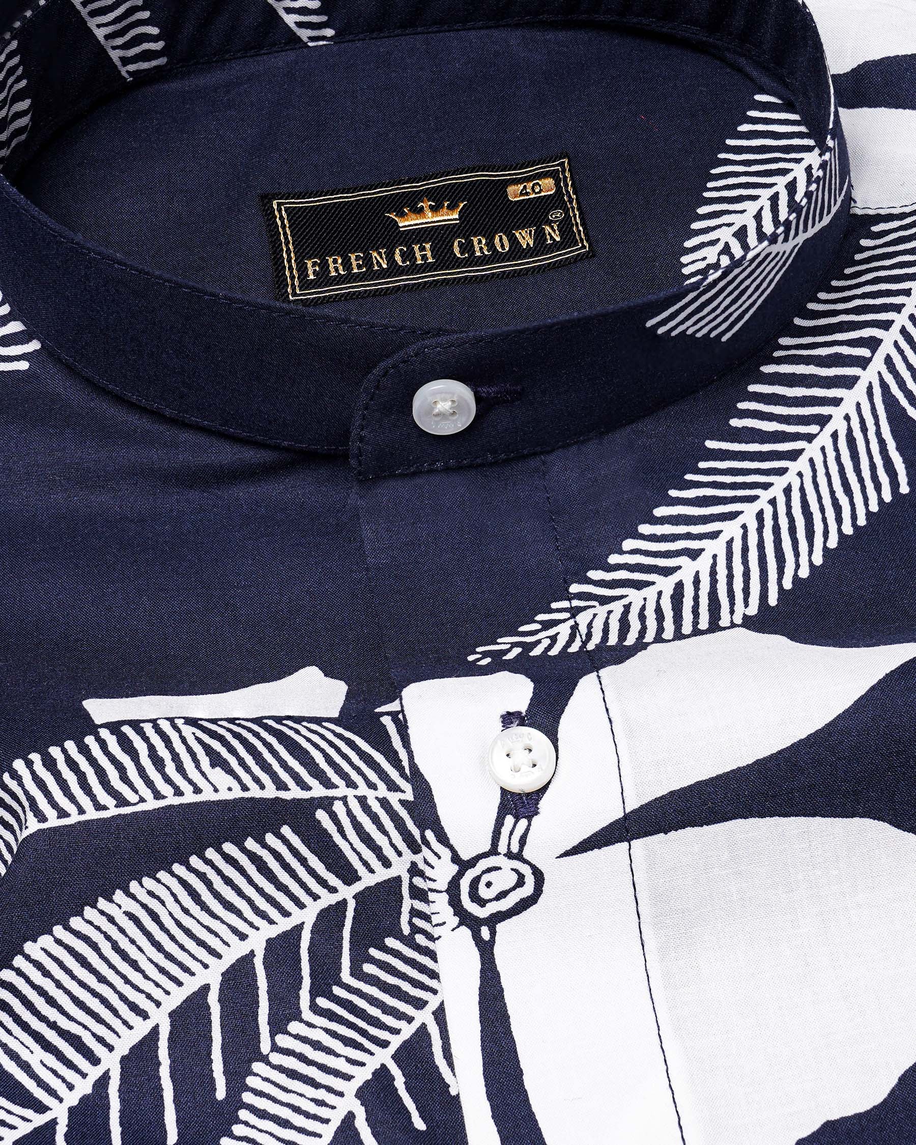 Martinique Blue with White Color Leaves Printed Premium Cotton Shirt 7502-M-38, 7502-M-H-38, 7502-M-39, 7502-M-H-39, 7502-M-40, 7502-M-H-40, 7502-M-42, 7502-M-H-42, 7502-M-44, 7502-M-H-44, 7502-M-46, 7502-M-H-46, 7502-M-48, 7502-M-H-48, 7502-M-50, 7502-M-H-50, 7502-M-52, 7502-M-H-52