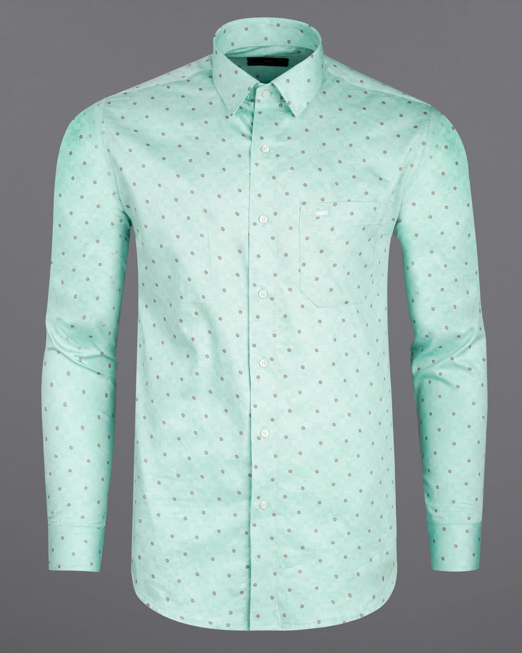 Scandal Green Fret Printed Super Soft Premium Cotton Shirt 7505-38, 7505-H-38, 7505-39, 7505-H-39, 7505-40, 7505-H-40, 7505-42, 7505-H-42, 7505-44, 7505-H-44, 7505-46, 7505-H-46, 7505-48, 7505-H-48, 7505-50, 7505-H-50, 7505-52, 7505-H-52