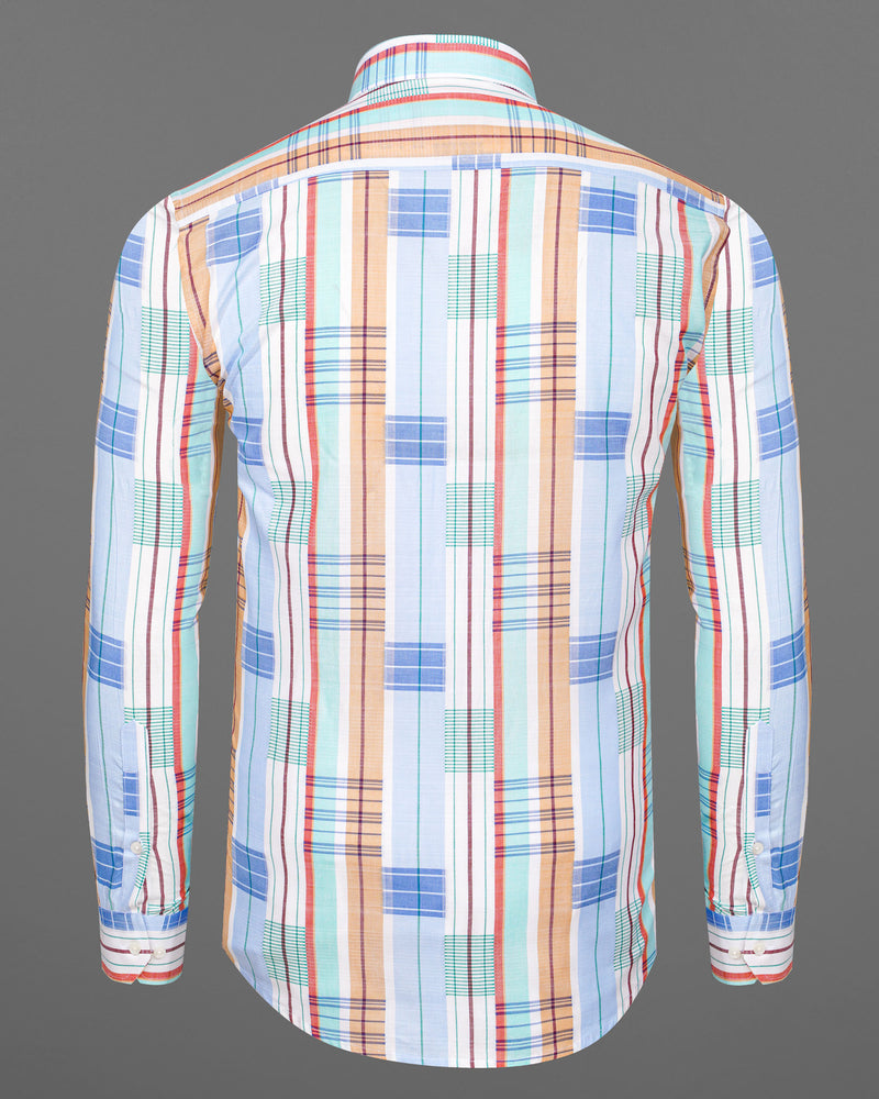 Gainsboro Blue Multicolor Striped Premium Cotton Shirt 7519-38, 7519-H-38, 7519-39, 7519-H-39, 7519-40, 7519-H-40, 7519-42, 7519-H-42, 7519-44, 7519-H-44, 7519-46, 7519-H-46, 7519-48, 7519-H-48, 7519-50, 7519-H-50, 7519-52, 7519-H-52