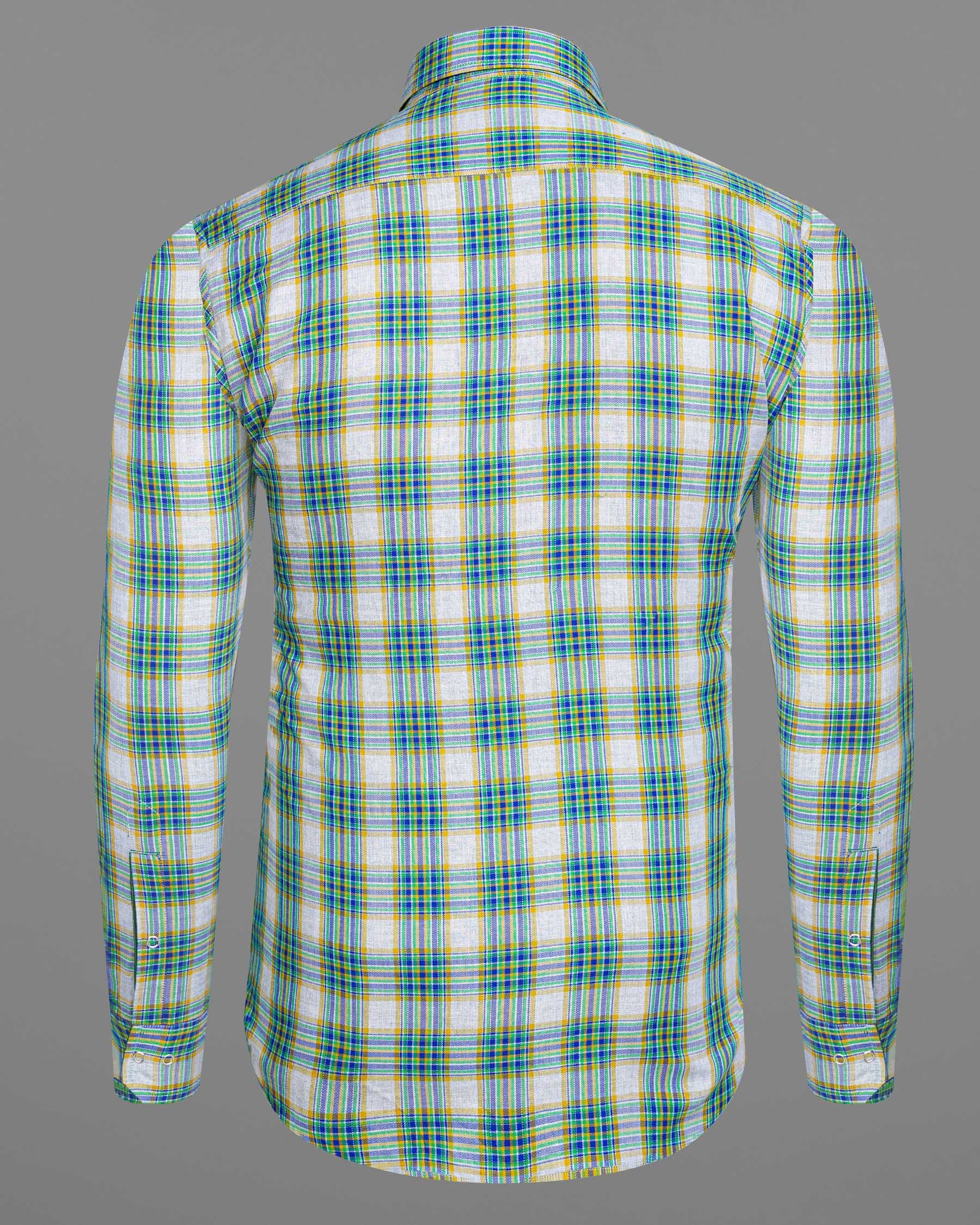 Cactus Green Plaid and Solitude White Plaid Herringbone Reversible Shirt 7539-38,7539-38,7539-39,7539-39,7539-40,7539-40,7539-42,7539-42,7539-44,7539-44,7539-46,7539-46,7539-48,7539-48,7539-50,7539-50,7539-52,7539-52