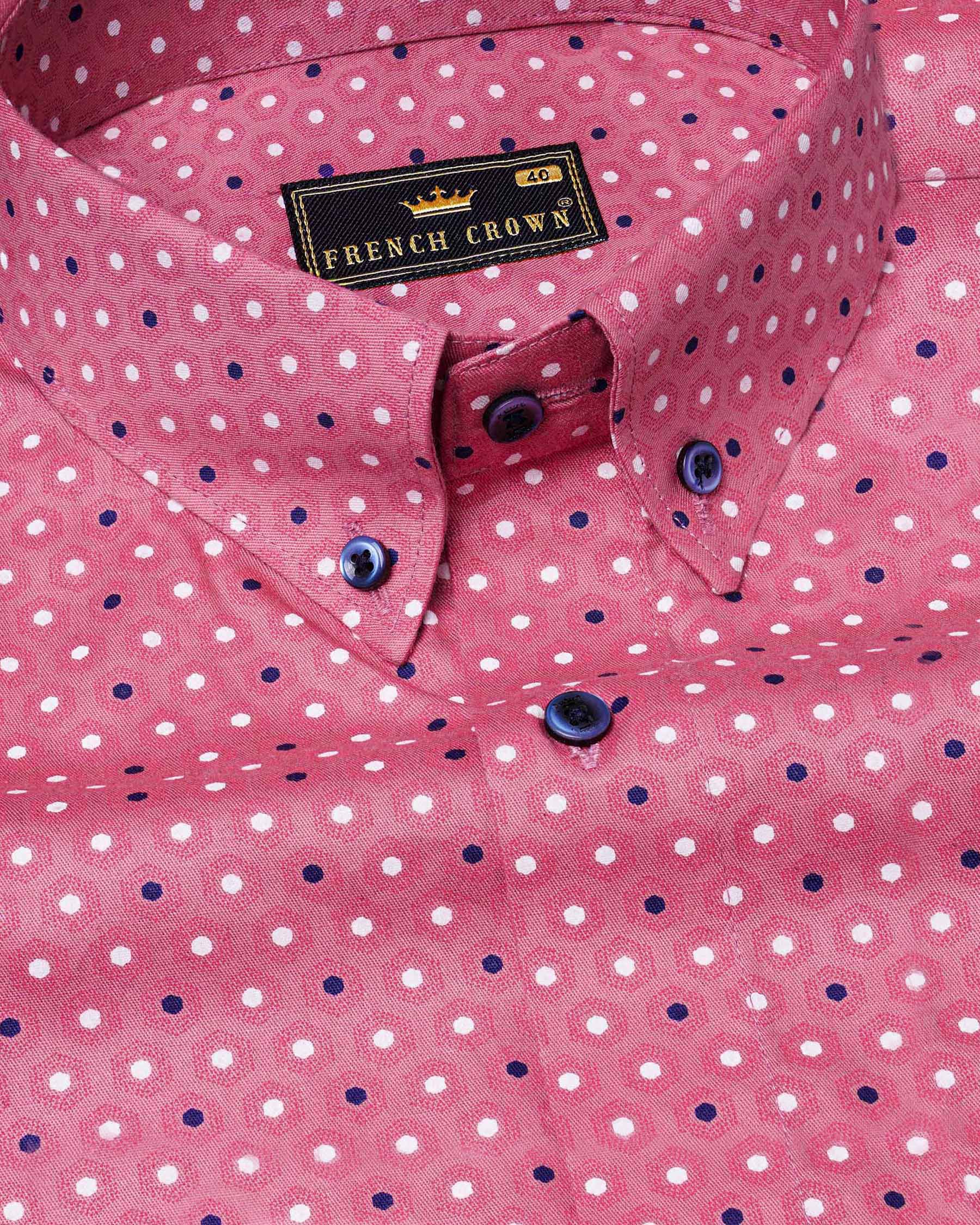 Charm Pink Hexagon Printed Super Soft Premium Cotton Shirt 7547-BD-BLE-38,7547-BD-BLE-38,7547-BD-BLE-39,7547-BD-BLE-39,7547-BD-BLE-40,7547-BD-BLE-40,7547-BD-BLE-42,7547-BD-BLE-42,7547-BD-BLE-44,7547-BD-BLE-44,7547-BD-BLE-46,7547-BD-BLE-46,7547-BD-BLE-48,7547-BD-BLE-48,7547-BD-BLE-50,7547-BD-BLE-50,7547-BD-BLE-52,7547-BD-BLE-52