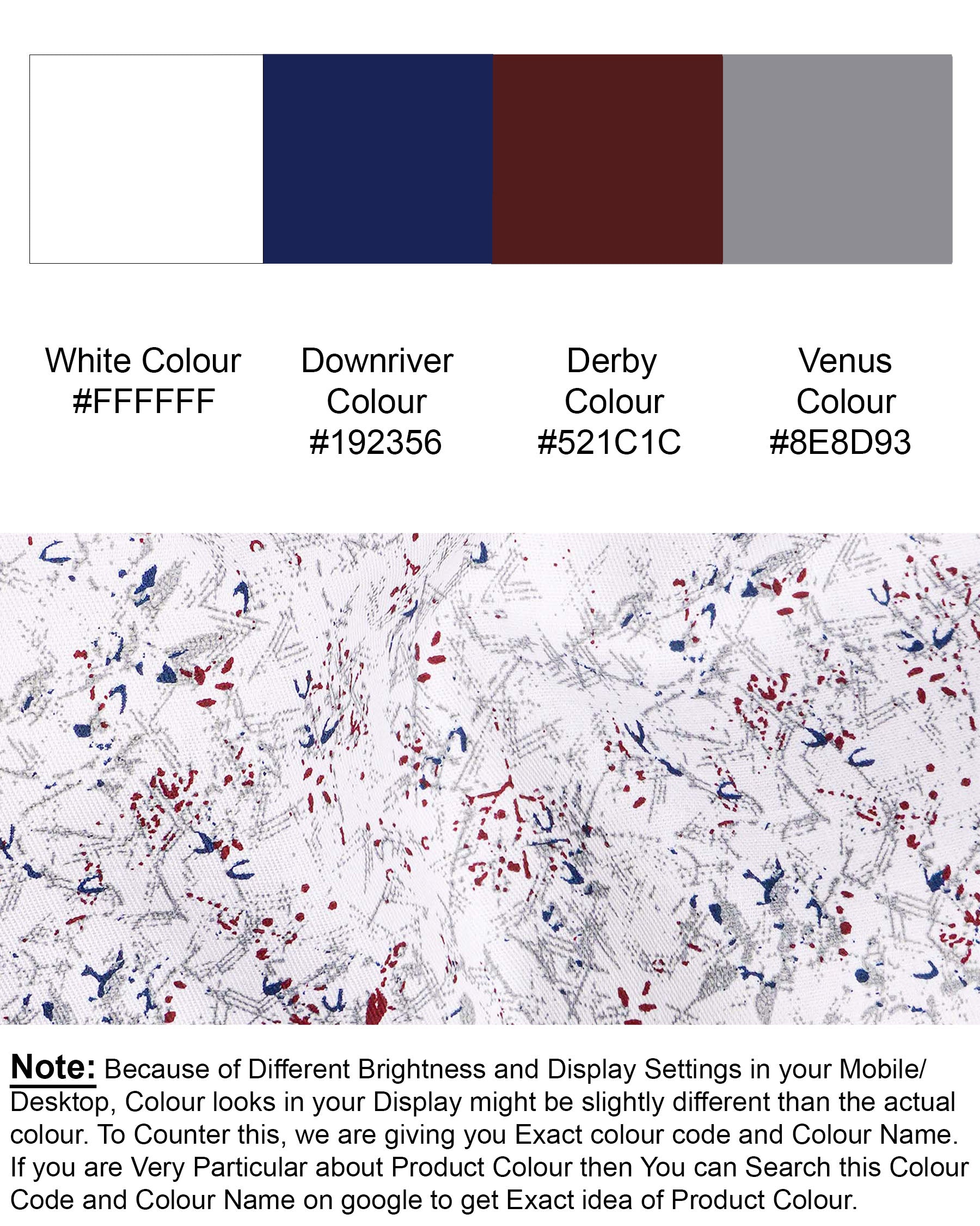 White and Downriver Blue Colour Sprint Printed Twill Premium Cotton Shirt 7560-BLE-38,7560-BLE-38,7560-BLE-39,7560-BLE-39,7560-BLE-40,7560-BLE-40,7560-BLE-42,7560-BLE-42,7560-BLE-44,7560-BLE-44,7560-BLE-46,7560-BLE-46,7560-BLE-48,7560-BLE-48,7560-BLE-50,7560-BLE-50,7560-BLE-52,7560-BLE-52