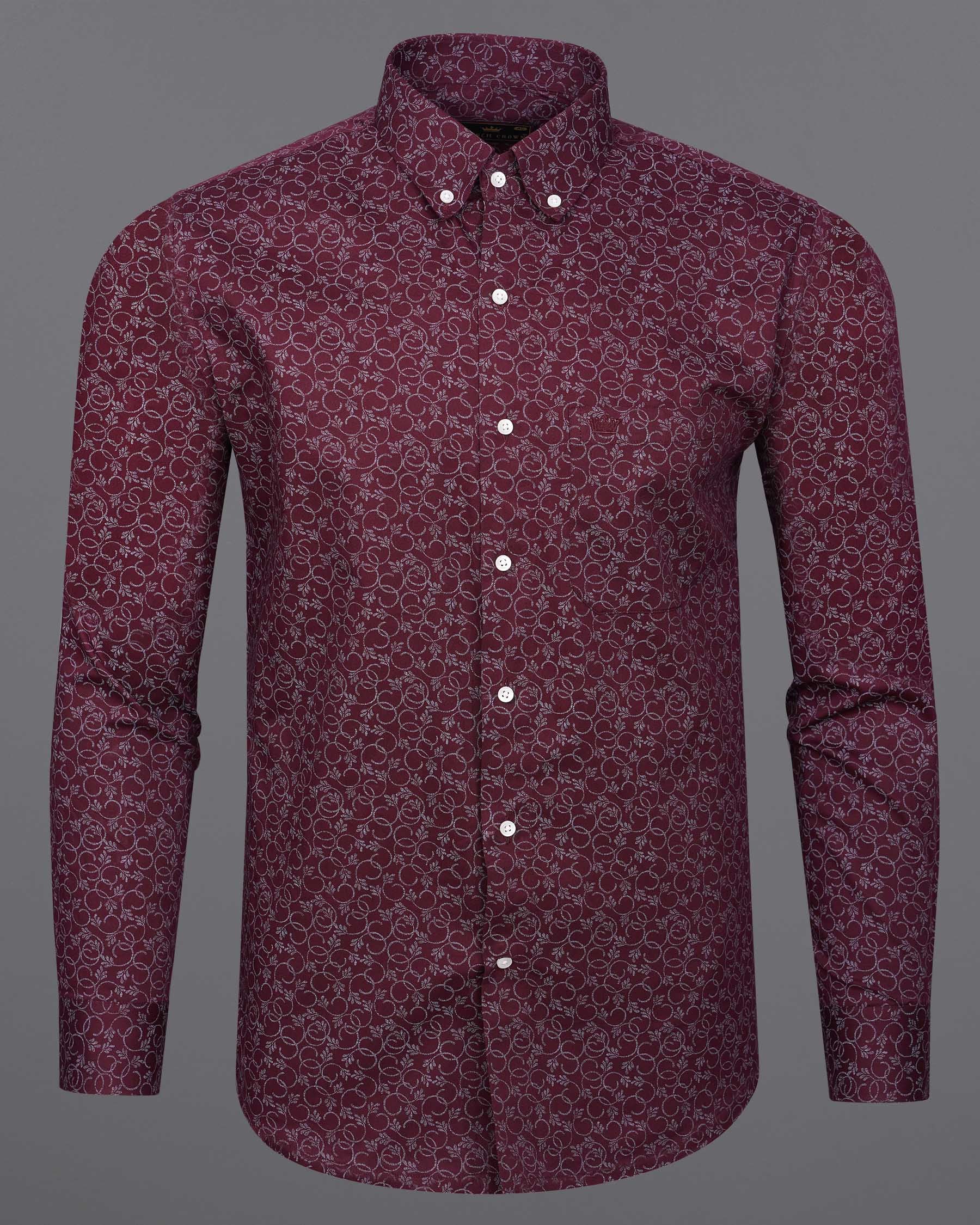 Wine Berry Ditzy Floral Twill Premium Cotton Shirt 7569-BD-38,7569-BD-38,7569-BD-39,7569-BD-39,7569-BD-40,7569-BD-40,7569-BD-42,7569-BD-42,7569-BD-44,7569-BD-44,7569-BD-46,7569-BD-46,7569-BD-48,7569-BD-48,7569-BD-50,7569-BD-50,7569-BD-52,7569-BD-52