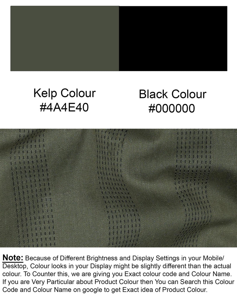 Kelp Green with Black Implied Lined Twill Premium Cotton Shirt 7570-BD-38,7570-BD-38,7570-BD-39,7570-BD-39,7570-BD-40,7570-BD-40,7570-BD-42,7570-BD-42,7570-BD-44,7570-BD-44,7570-BD-46,7570-BD-46,7570-BD-48,7570-BD-48,7570-BD-50,7570-BD-50,7570-BD-52,7570-BD-52