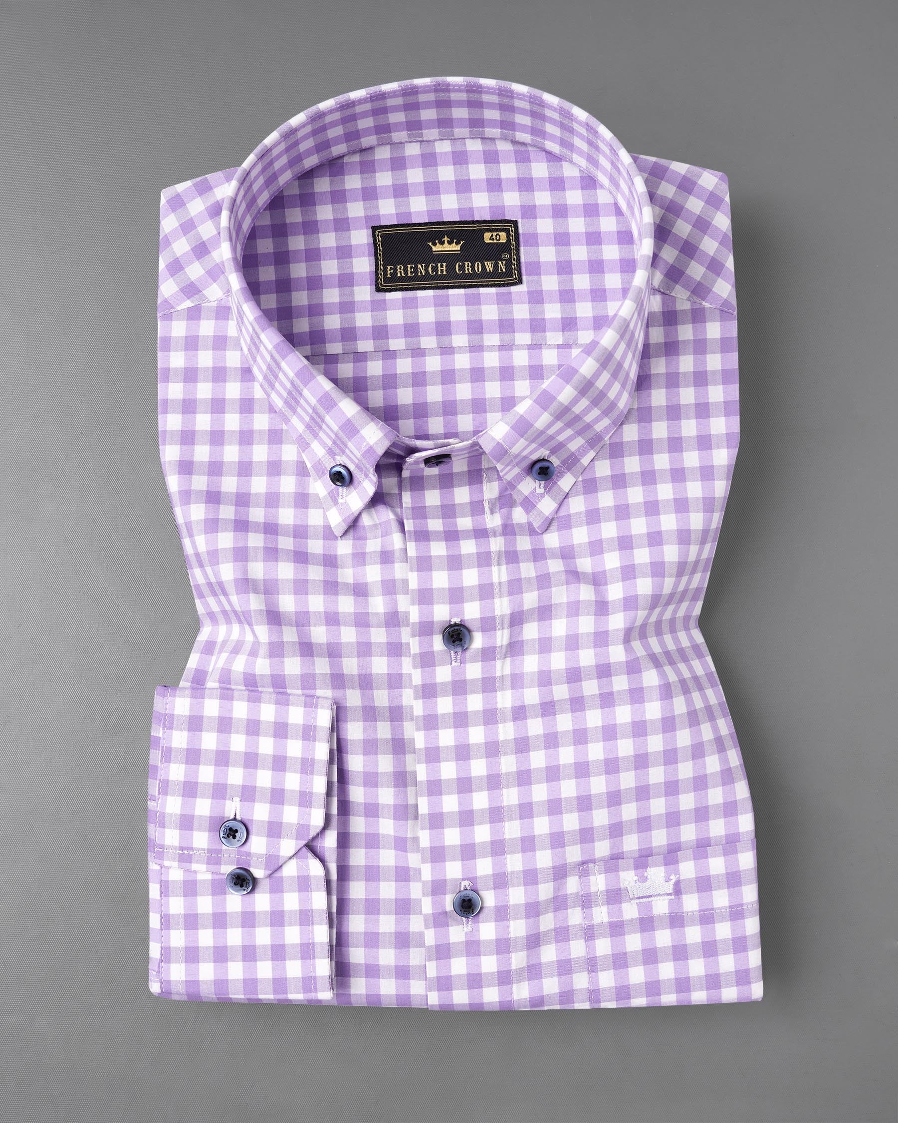 Opera Mauve Purple Gingham Checkered Premium Cotton Shirt 7608-BD-BLE-38, 7608-BD-BLE-H-38, 7608-BD-BLE-39, 7608-BD-BLE-H-39, 7608-BD-BLE-40, 7608-BD-BLE-H-40, 7608-BD-BLE-42, 7608-BD-BLE-H-42, 7608-BD-BLE-44, 7608-BD-BLE-H-44, 7608-BD-BLE-46, 7608-BD-BLE-H-46, 7608-BD-BLE-48, 7608-BD-BLE-H-48, 7608-BD-BLE-50, 7608-BD-BLE-H-50, 7608-BD-BLE-52, 7608-BD-BLE-H-52